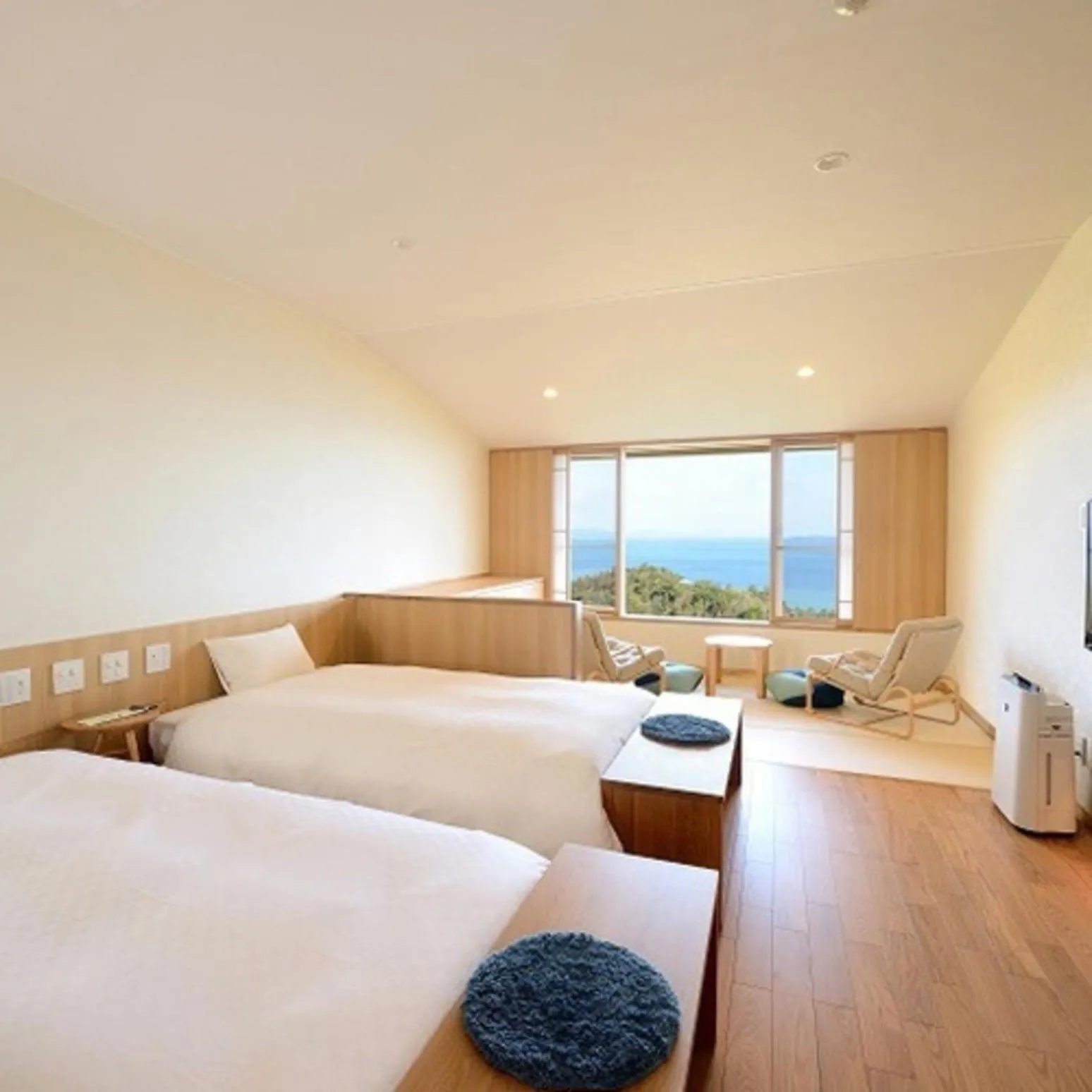 Bed in Kyukamura Setouchi-Toyo