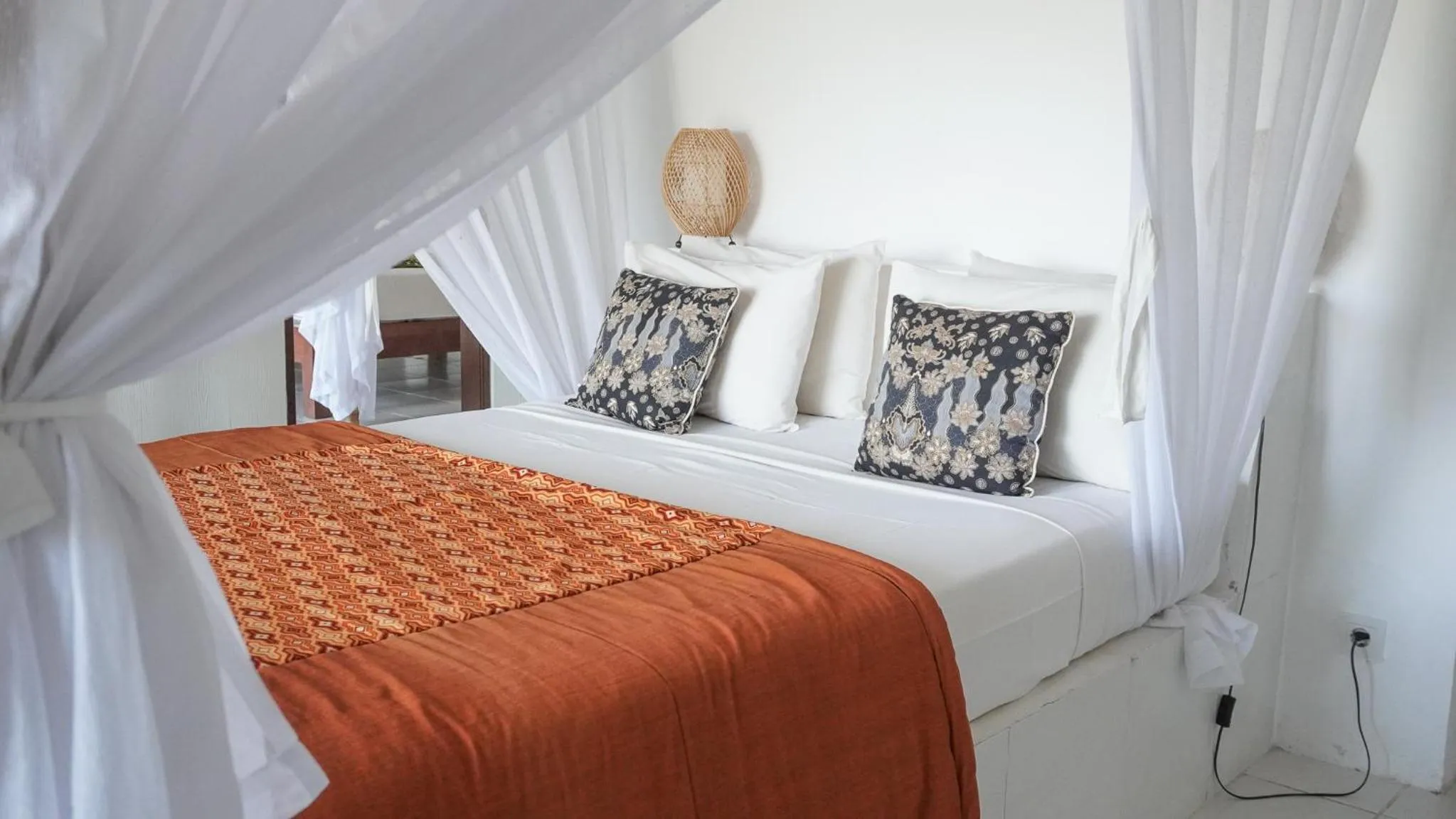 Bed in Anda Amed Villas & Spa