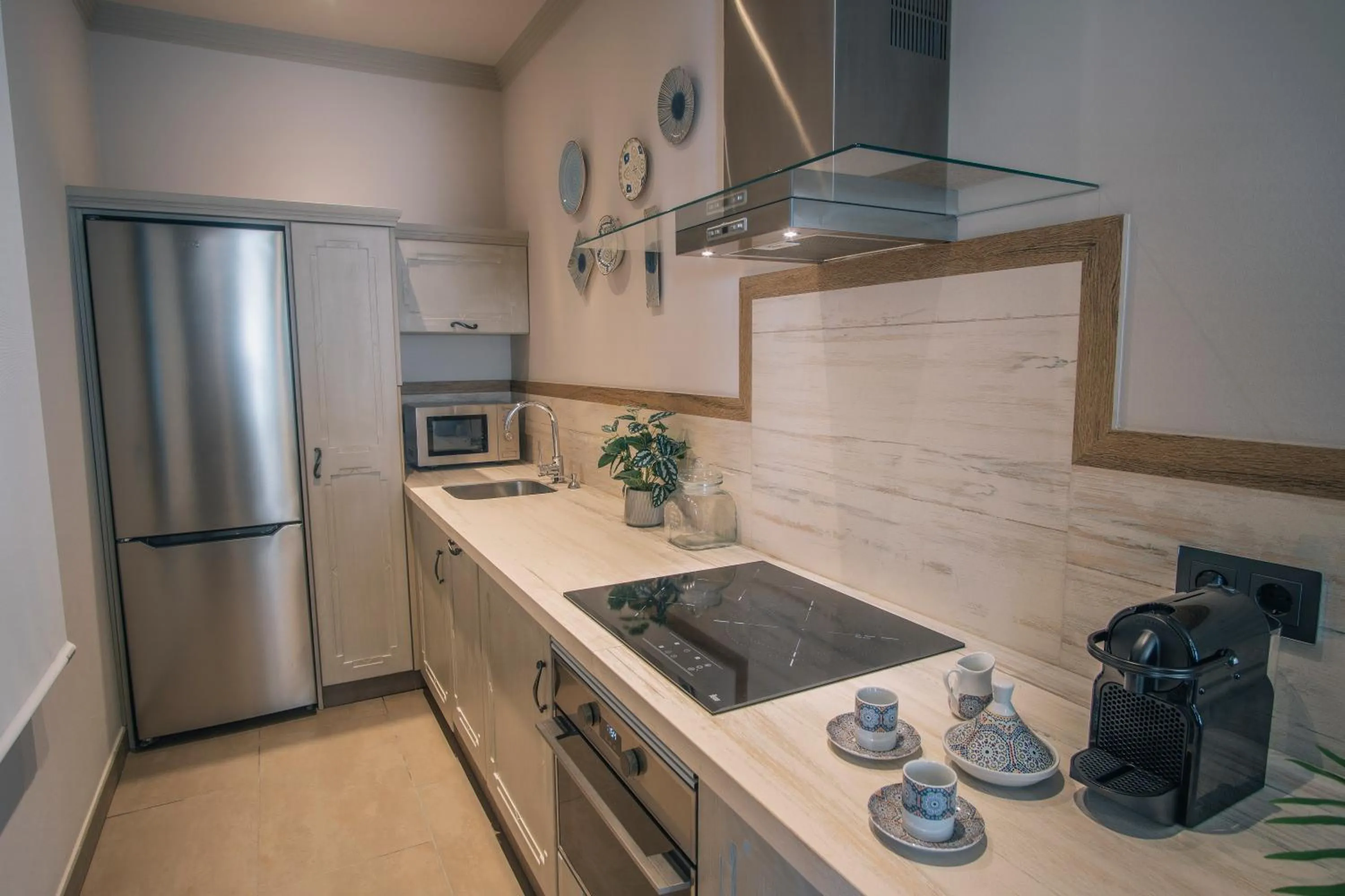 kitchen in Apartamentos Turísticos La Baílla