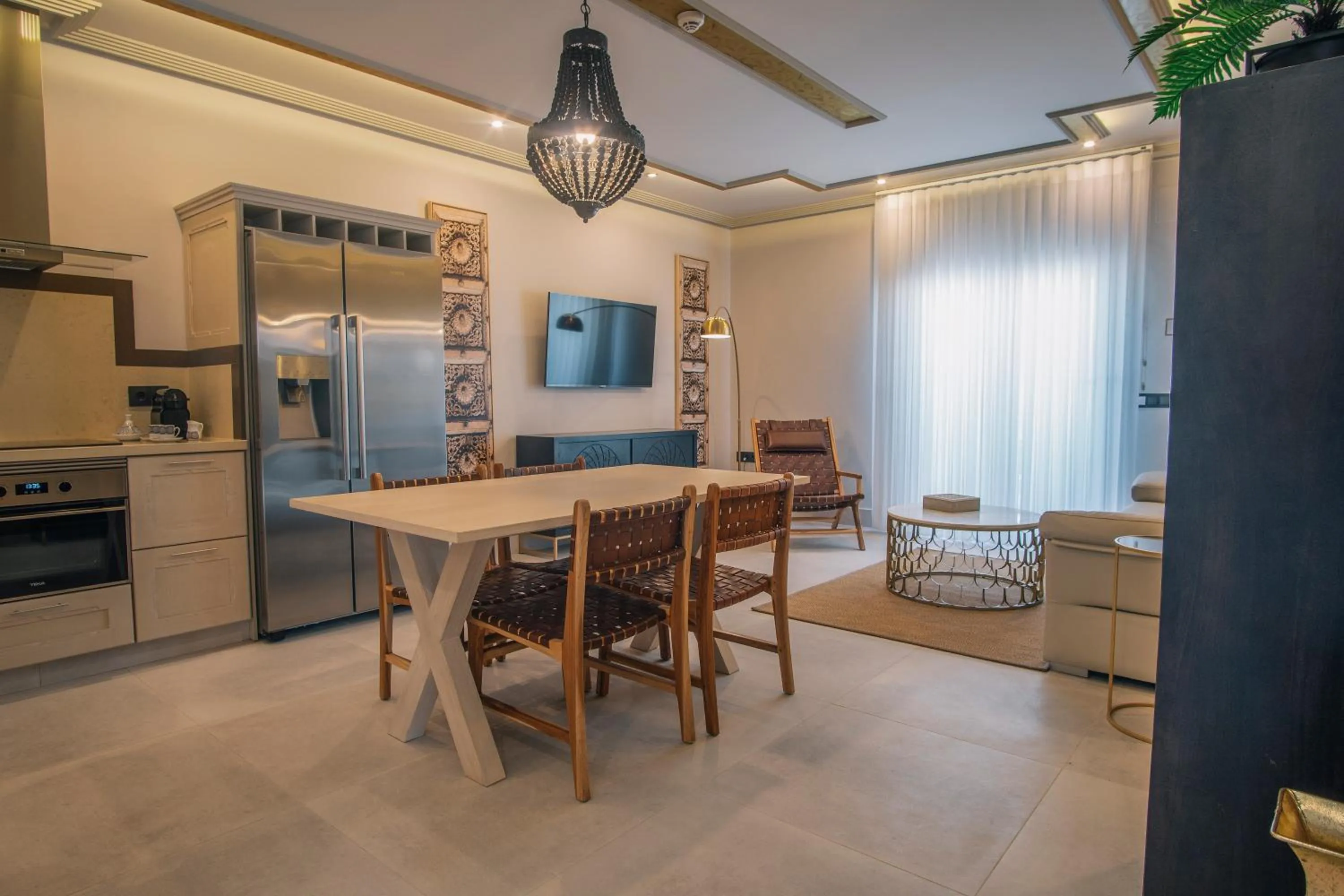 Kitchen or kitchenette in Apartamentos Turísticos La Baílla