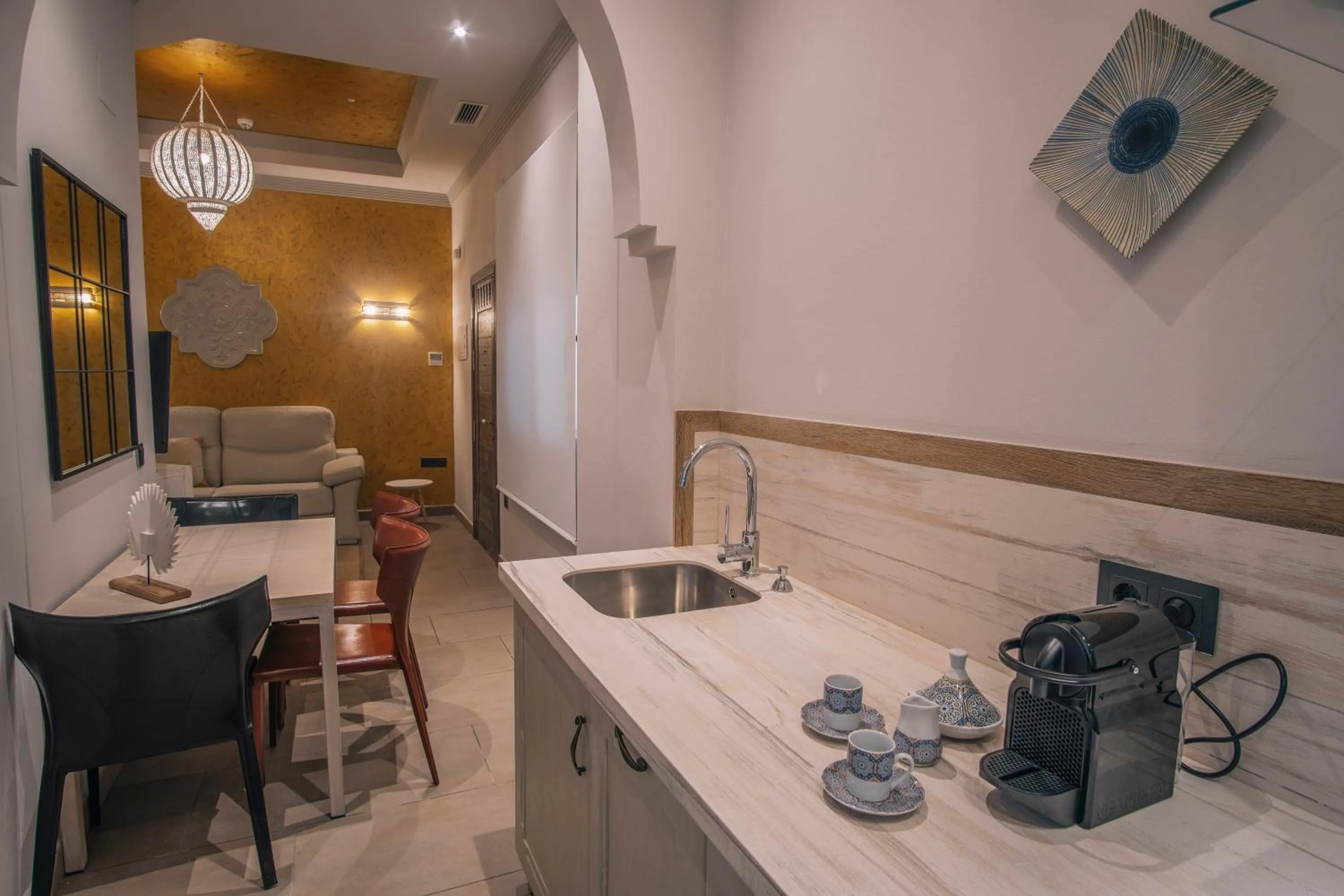 kitchen in Apartamentos Turísticos La Baílla