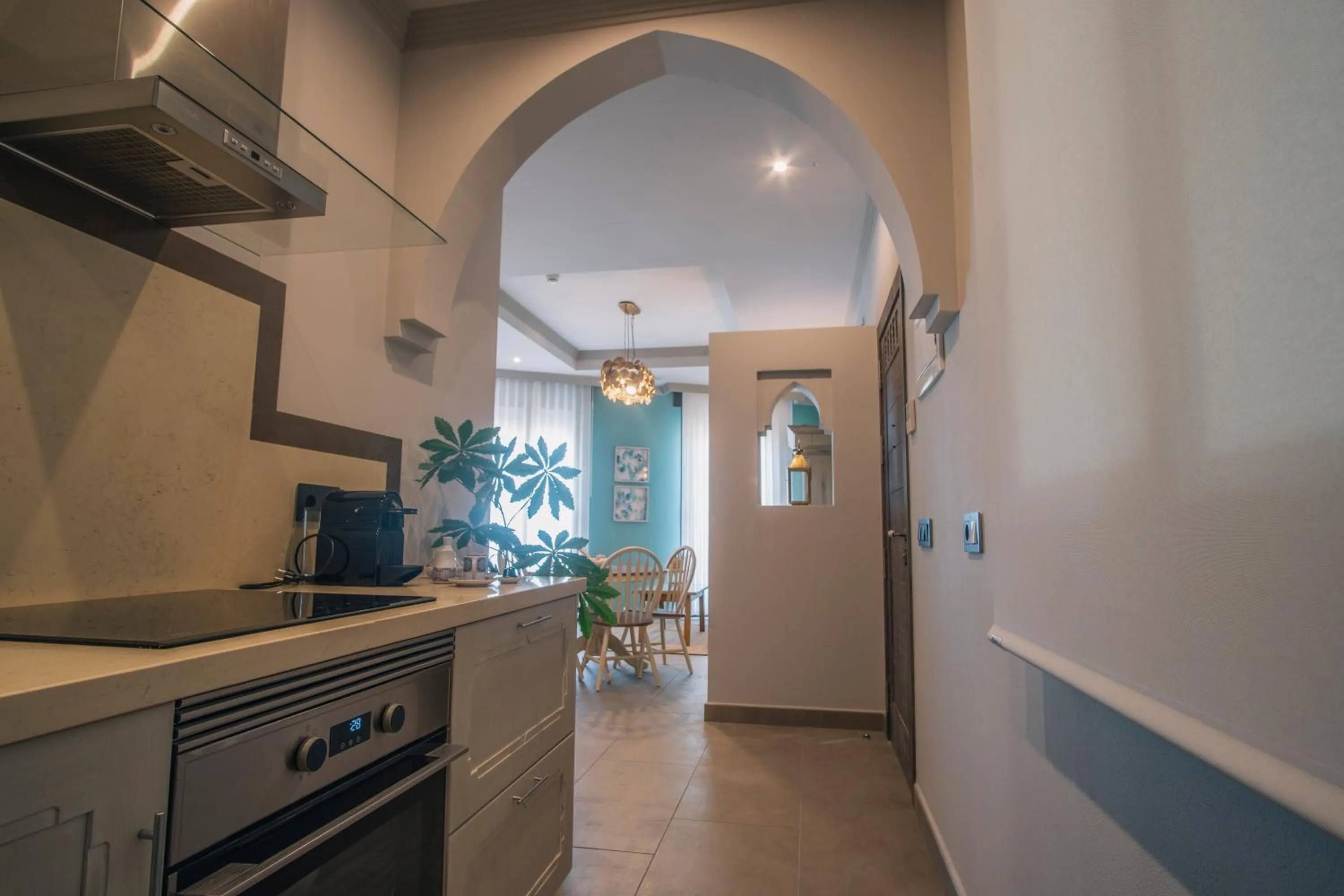 kitchen in Apartamentos Turísticos La Baílla