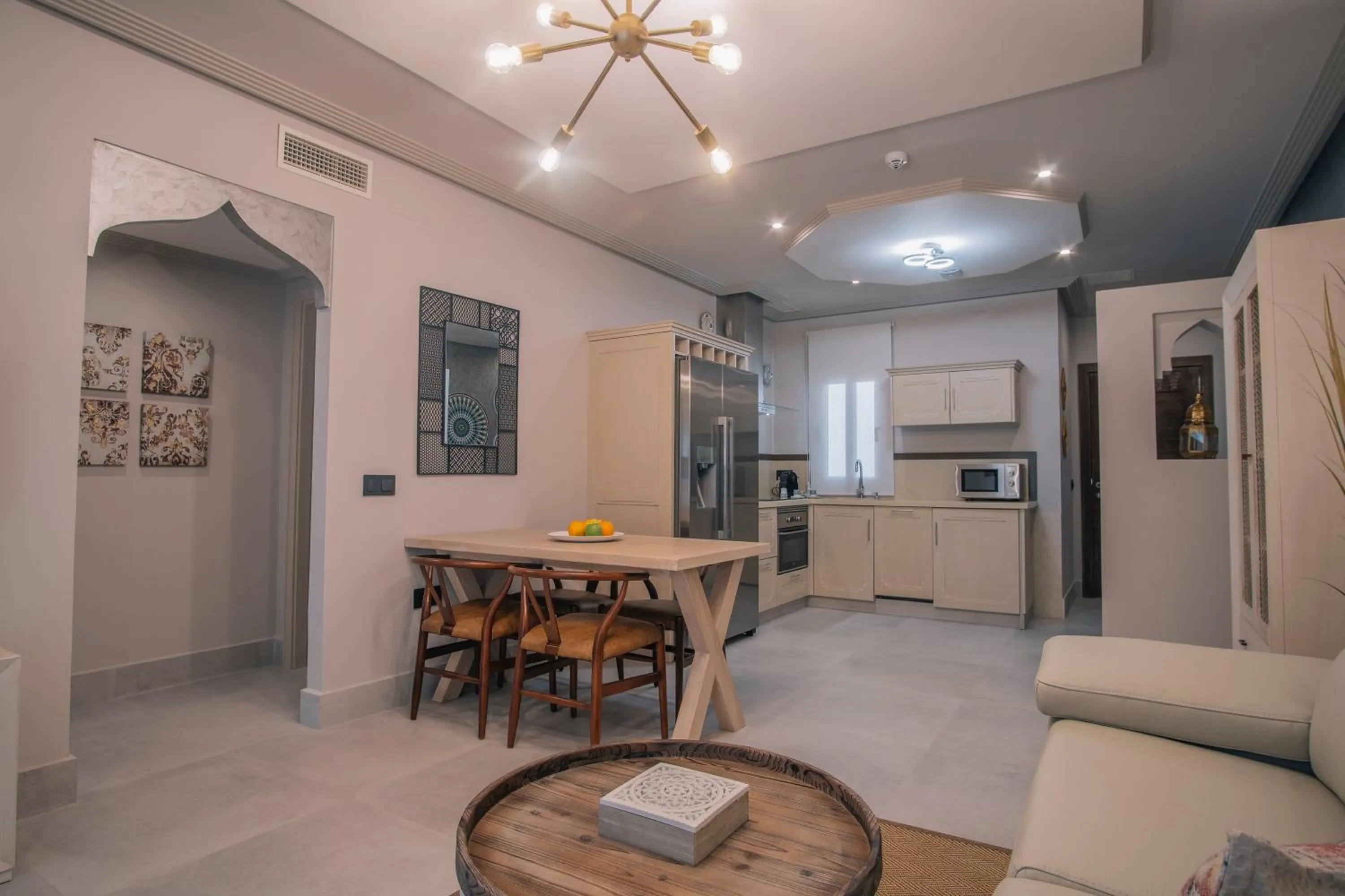 kitchen in Apartamentos Turísticos La Baílla