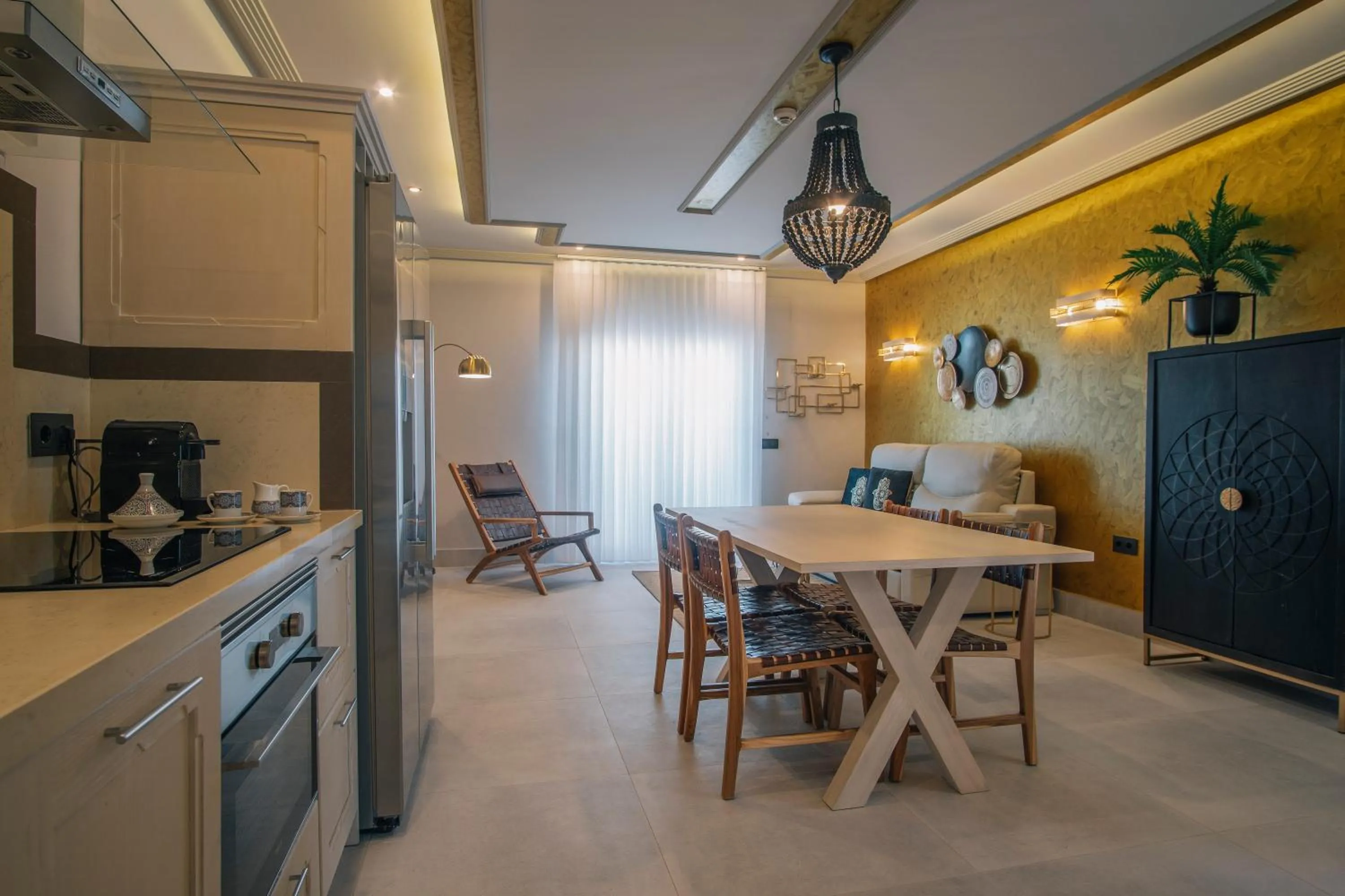 Kitchen or kitchenette in Apartamentos Turísticos La Baílla