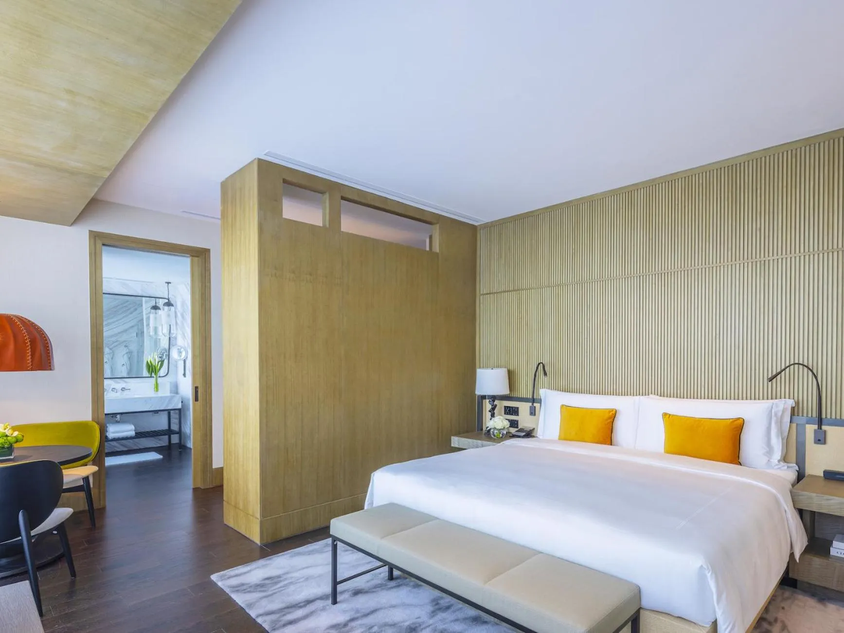 Photo of the whole room, Bed in MGM Shanghai West Bund