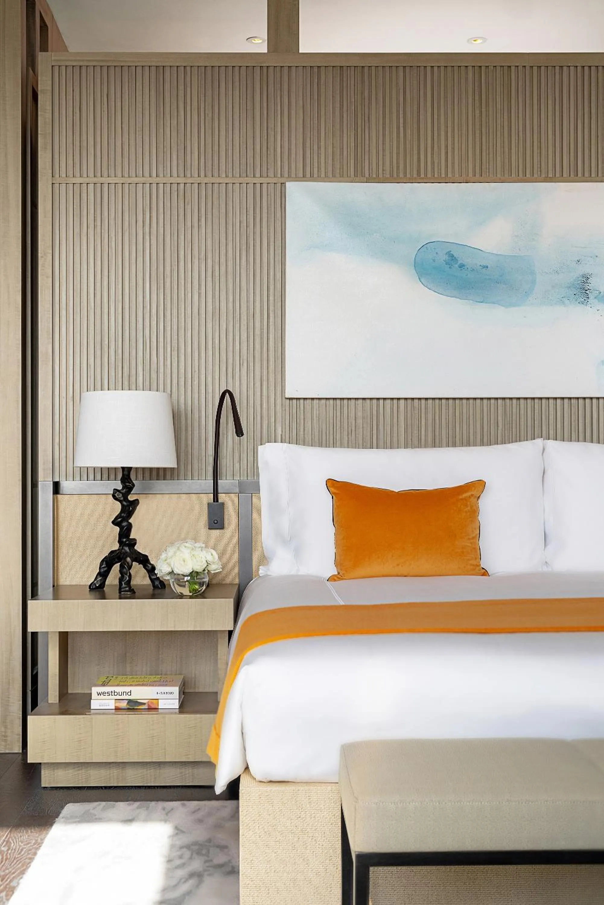 Bed in MGM Shanghai West Bund