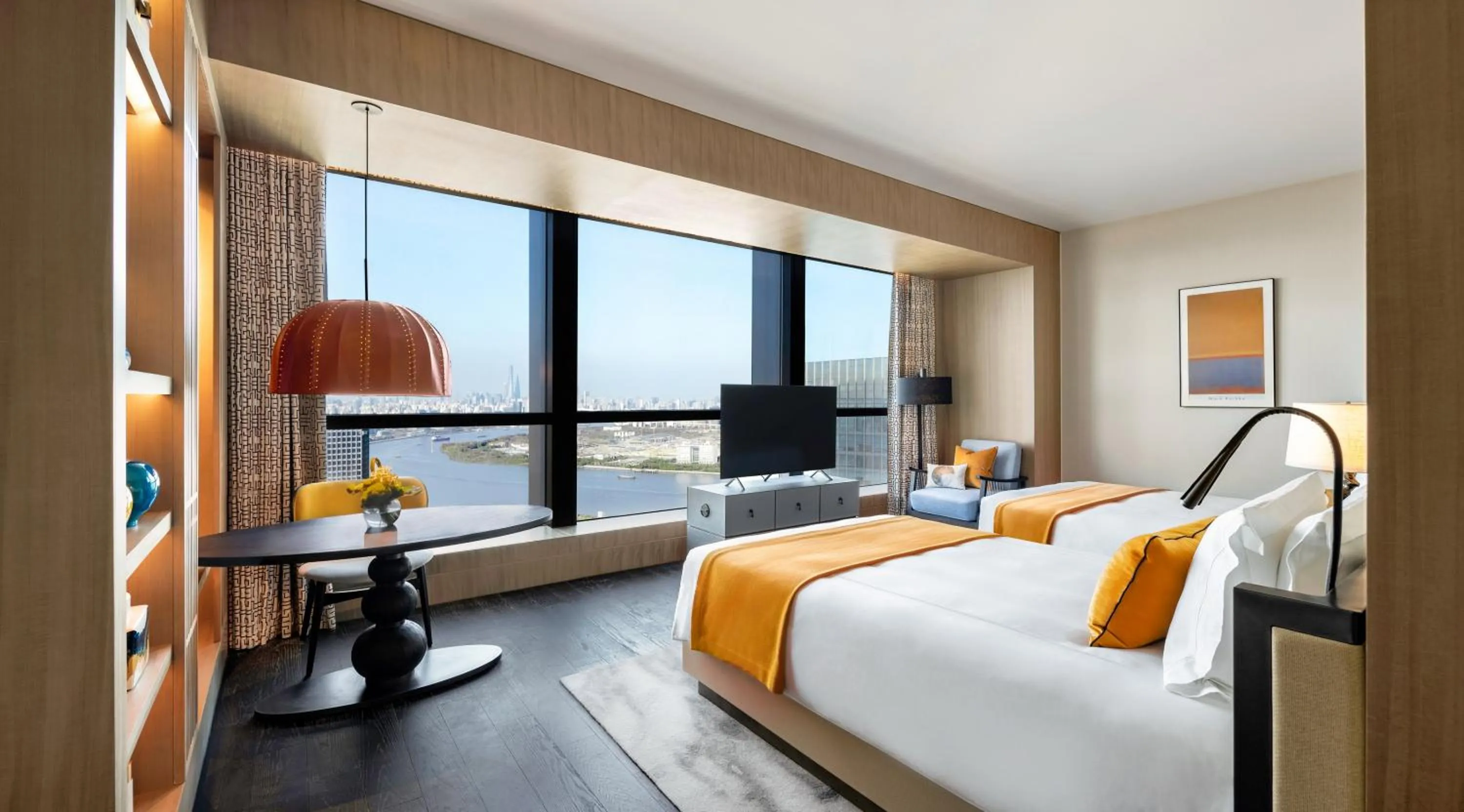 Photo of the whole room, Bed in MGM Shanghai West Bund