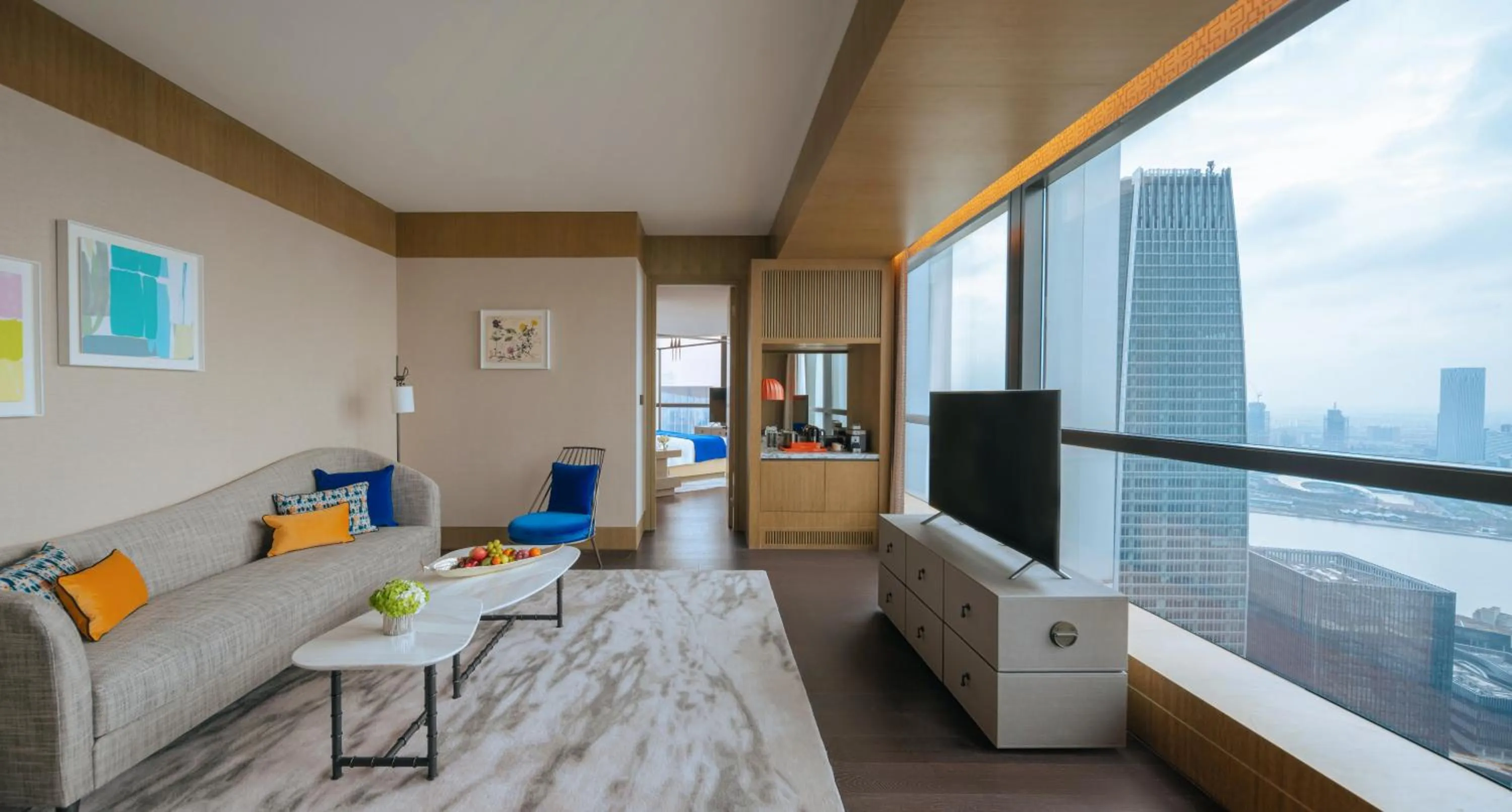 Living room in MGM Shanghai West Bund