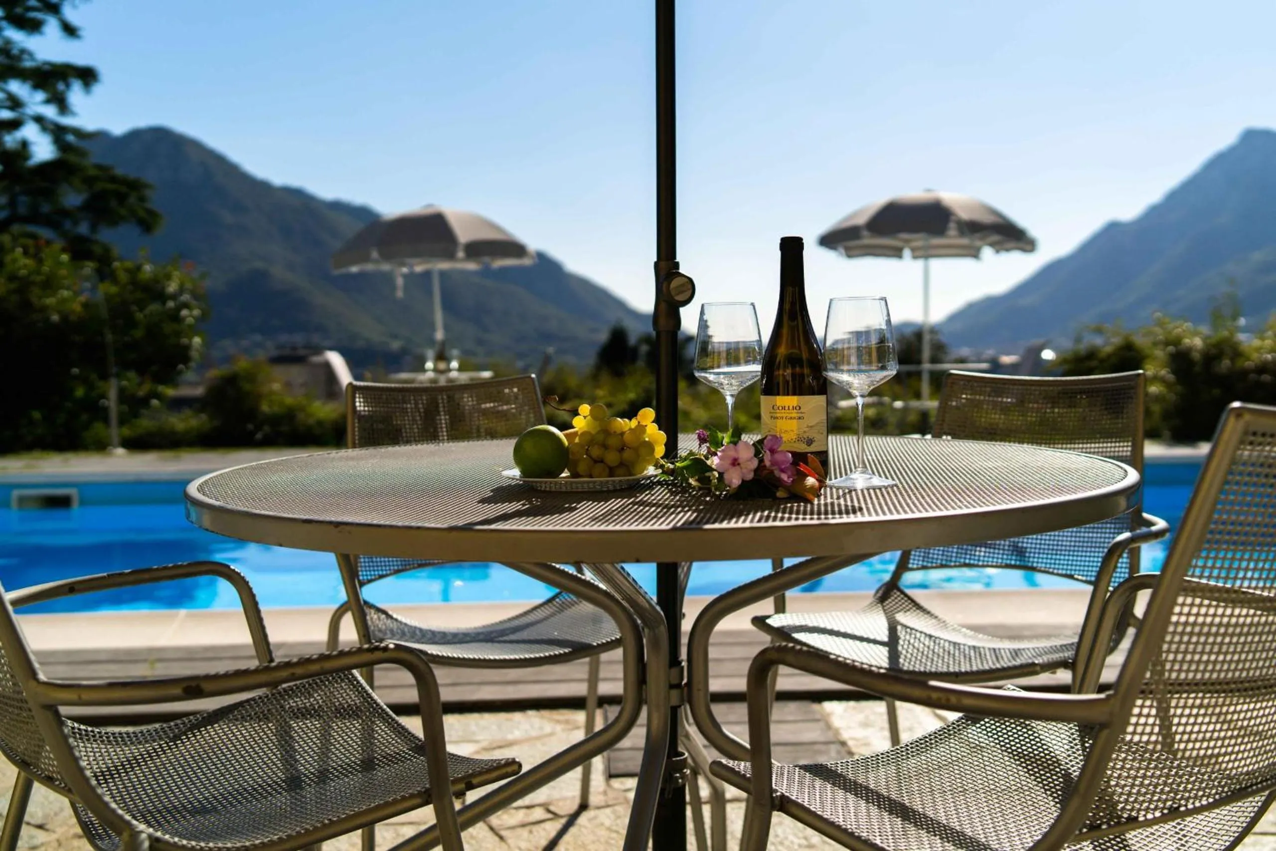 Pool view in Montebello