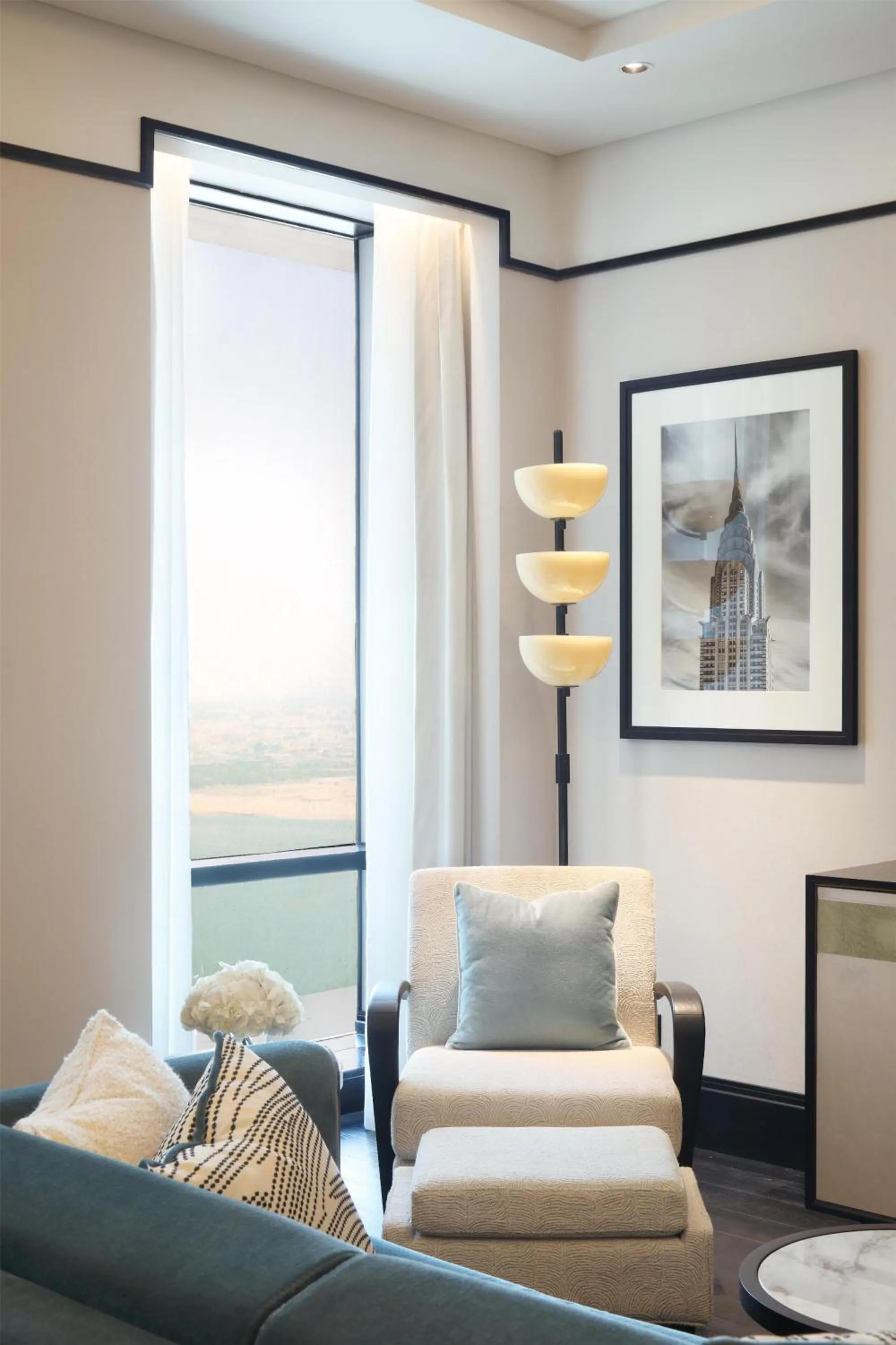 Living room in Waldorf Astoria Doha West Bay