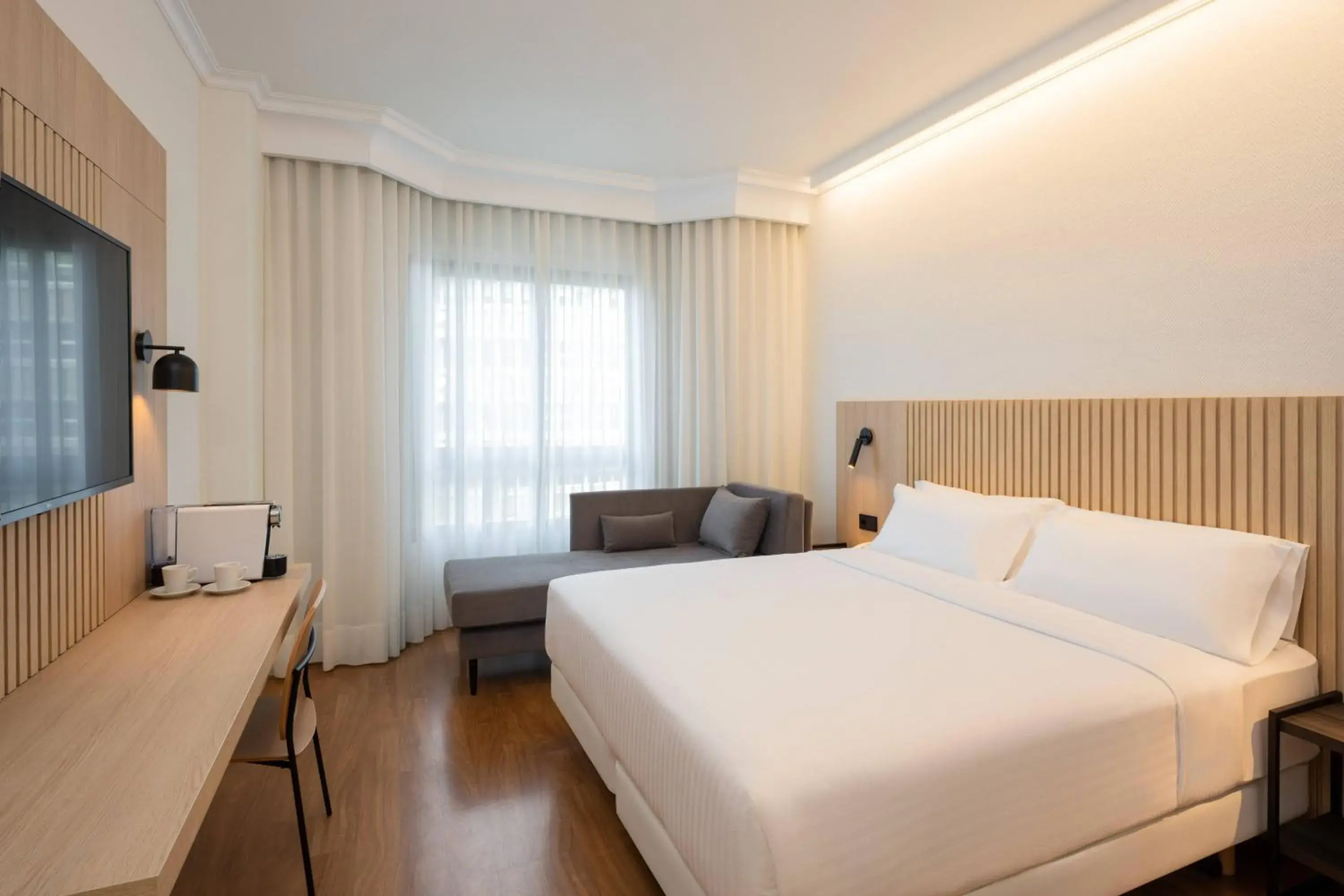 Bed in Hotel Vigo Los Galeones Affiliated by Meliá Bed in Hotel Vigo Los Galeones Affiliated by Meliá