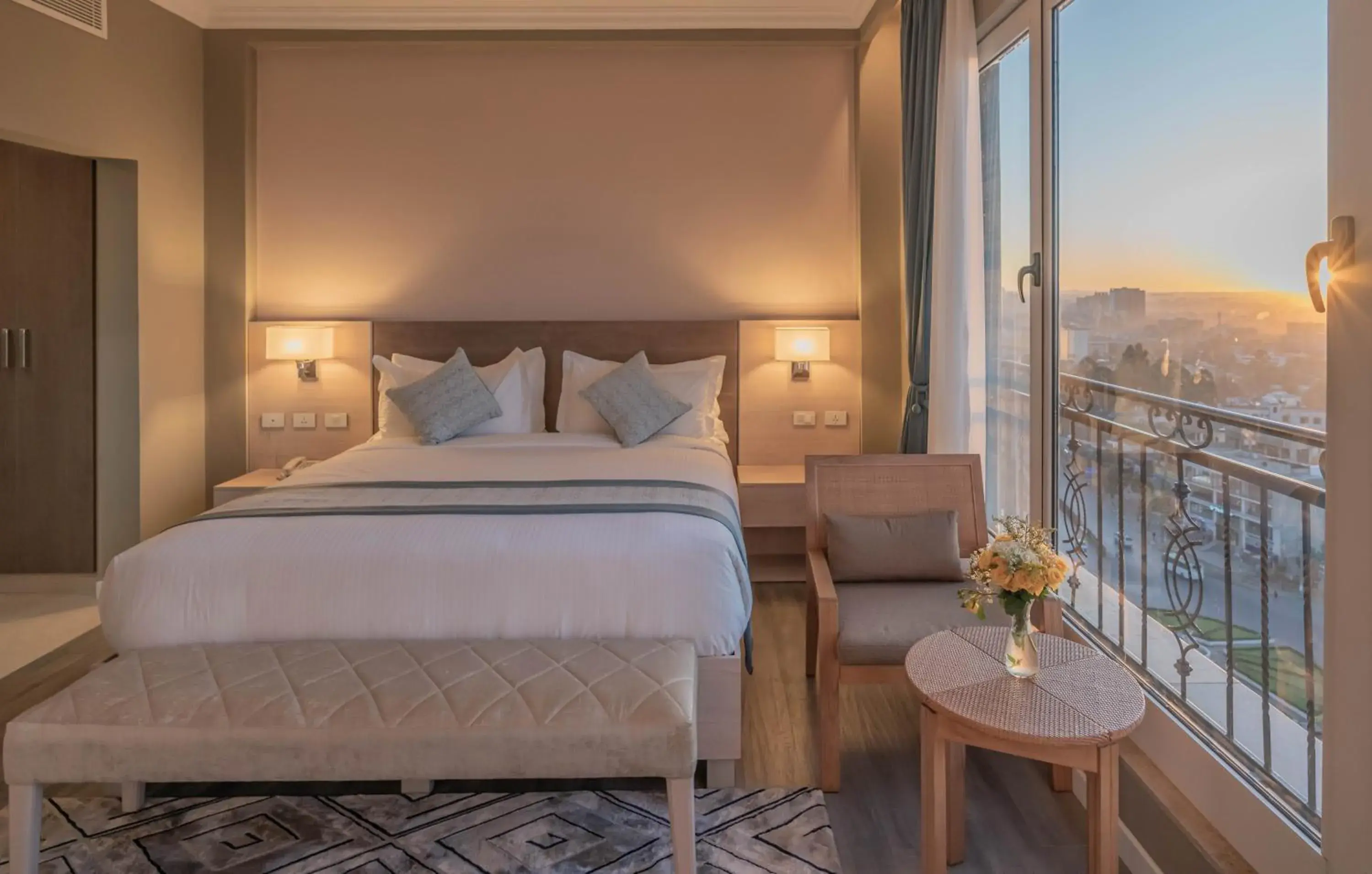 View (from property/room), Bed in Haile Grand Addis Ababa View (from property/room), Bed in Haile Grand Addis Ababa