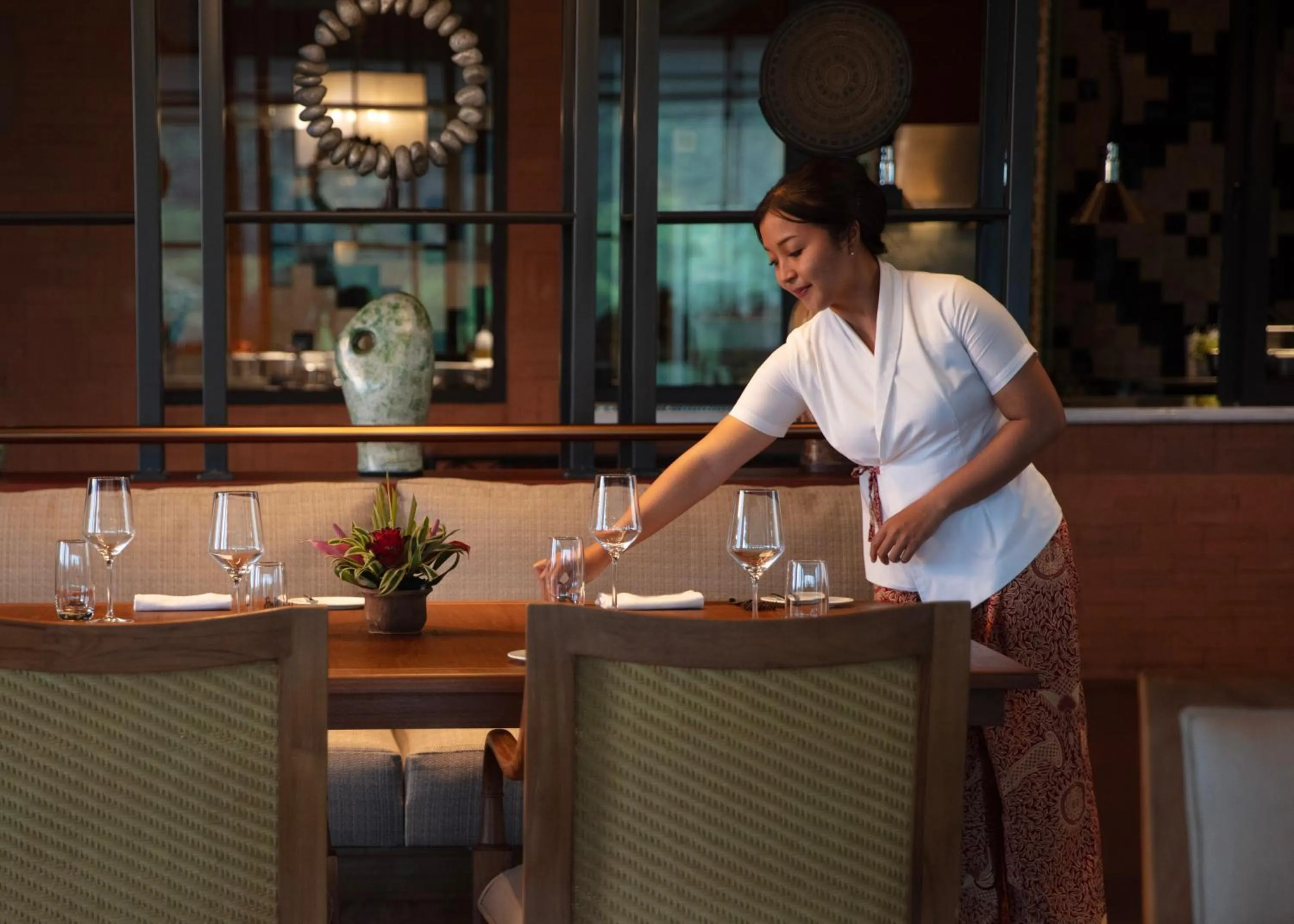 Dining area in Anantara Ubud Bali Resort