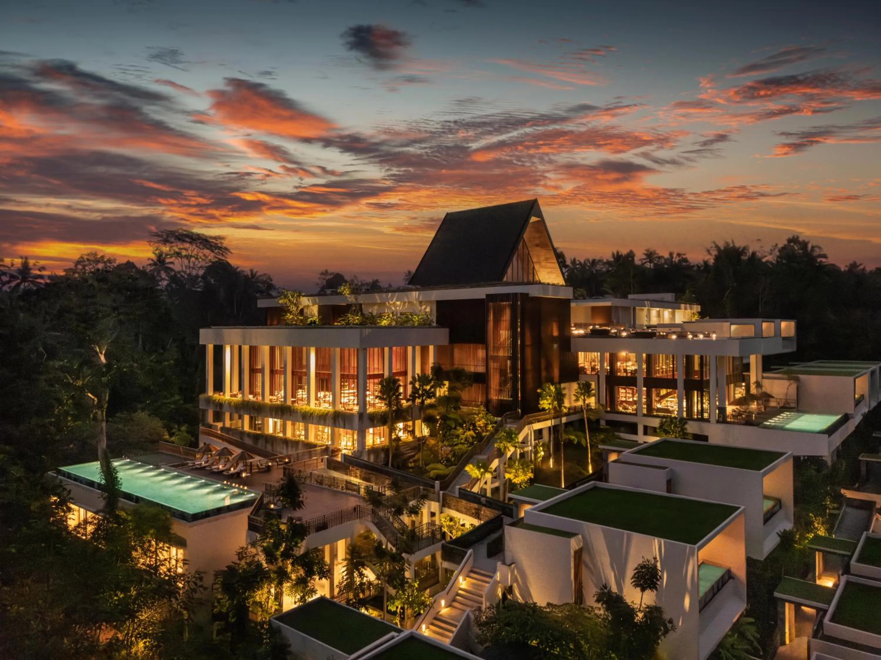 Property building in Anantara Ubud Bali Resort
