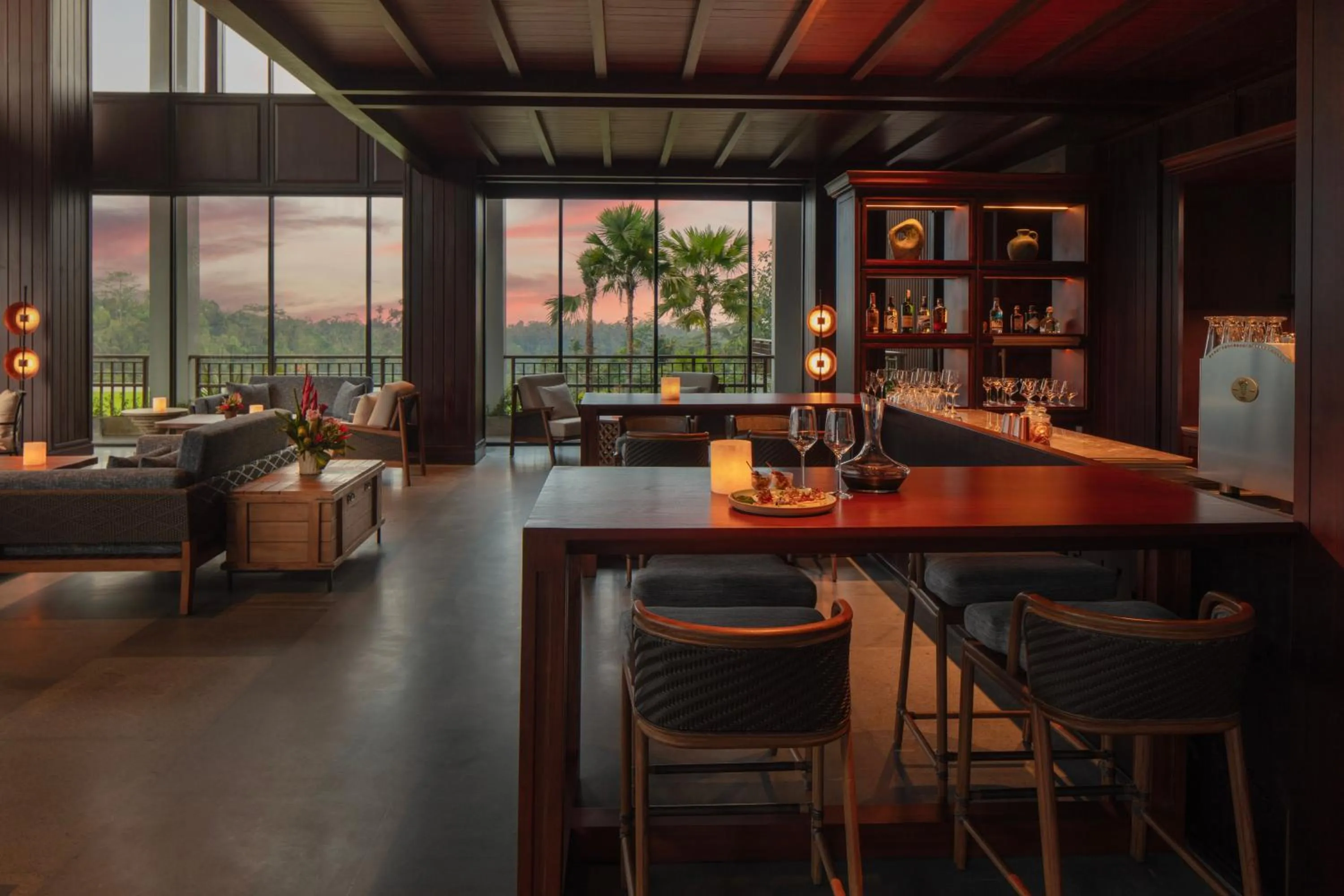 Dining area in Anantara Ubud Bali Resort