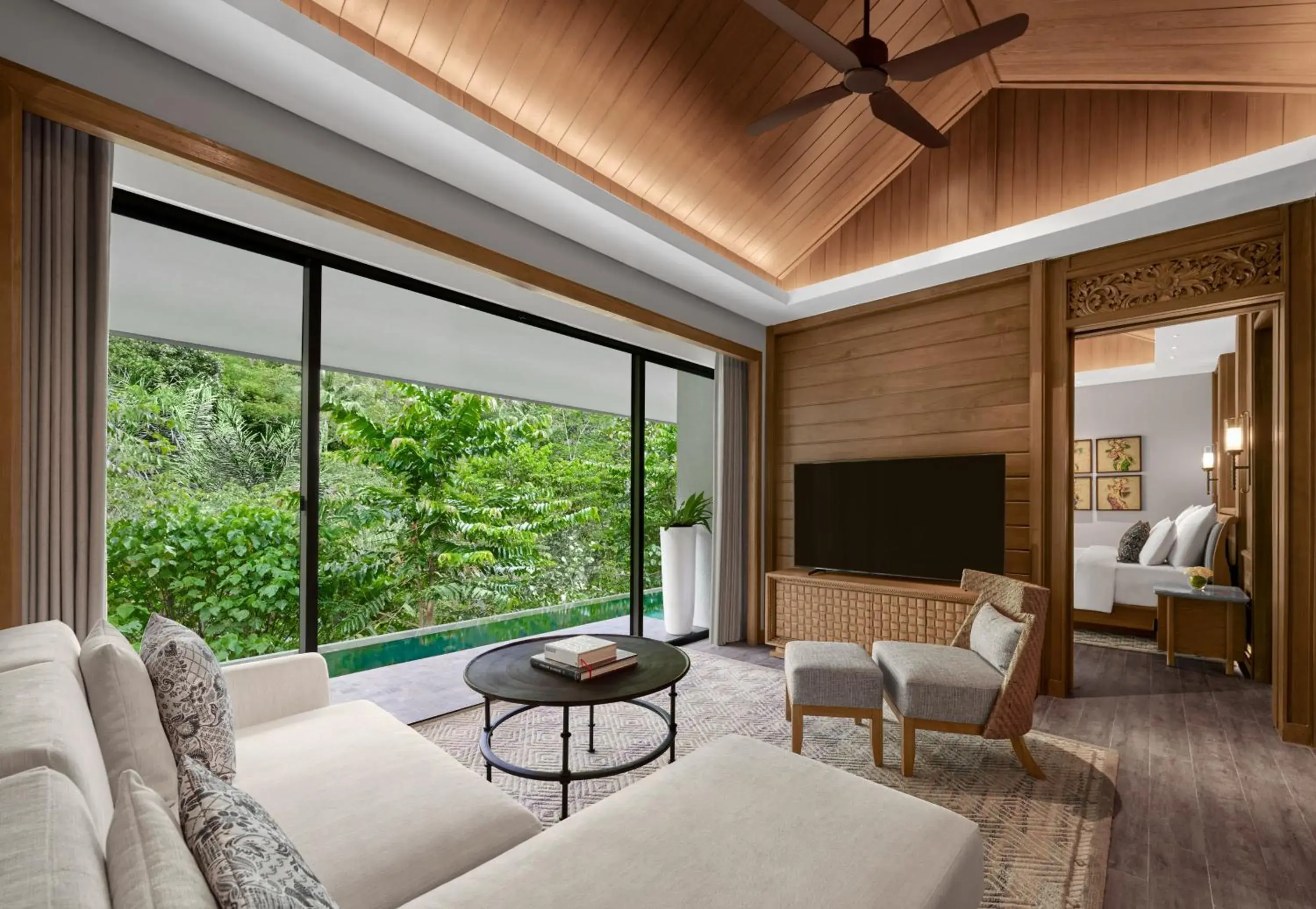 Living room in Anantara Ubud Bali Resort Living room in Anantara Ubud Bali Resort