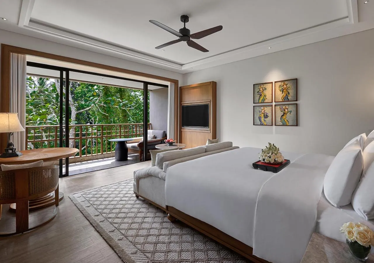 Bedroom, Bed in Anantara Ubud Bali Resort