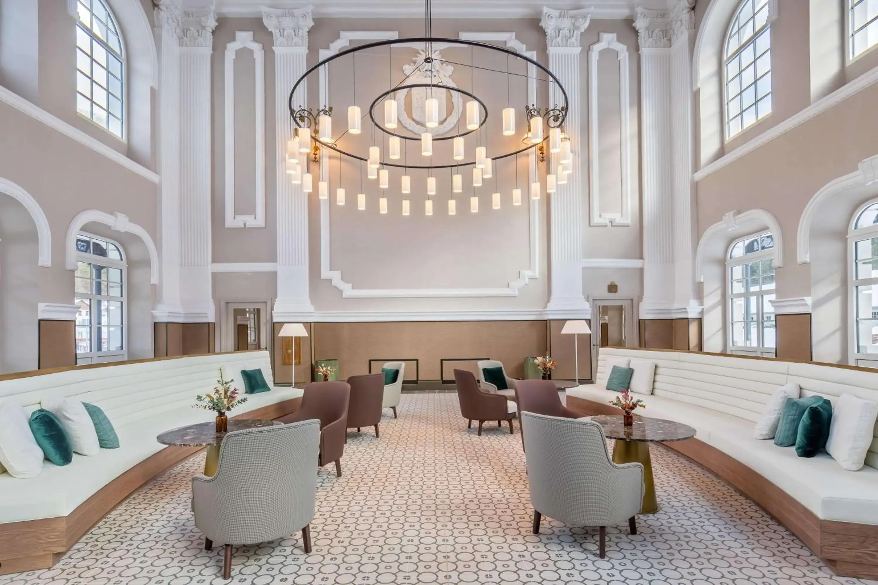 Lobby or reception in Canfranc Estación, a Royal Hideaway Hotel - Gran Lujo Lobby or reception in Canfranc Estación, a Royal Hideaway Hotel - Gran Lujo