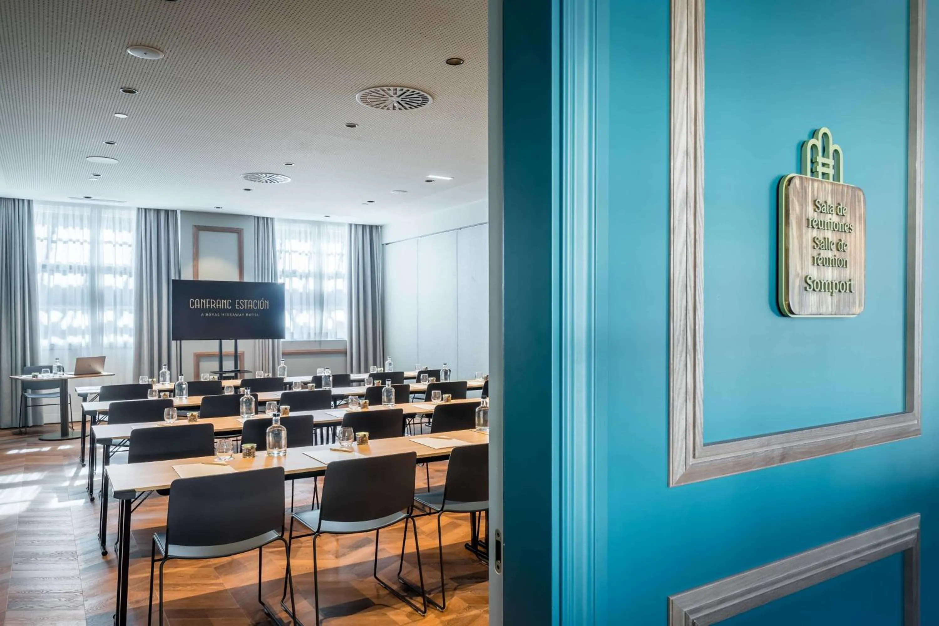 Meeting/conference room in Canfranc Estación, a Royal Hideaway Hotel - Gran Lujo