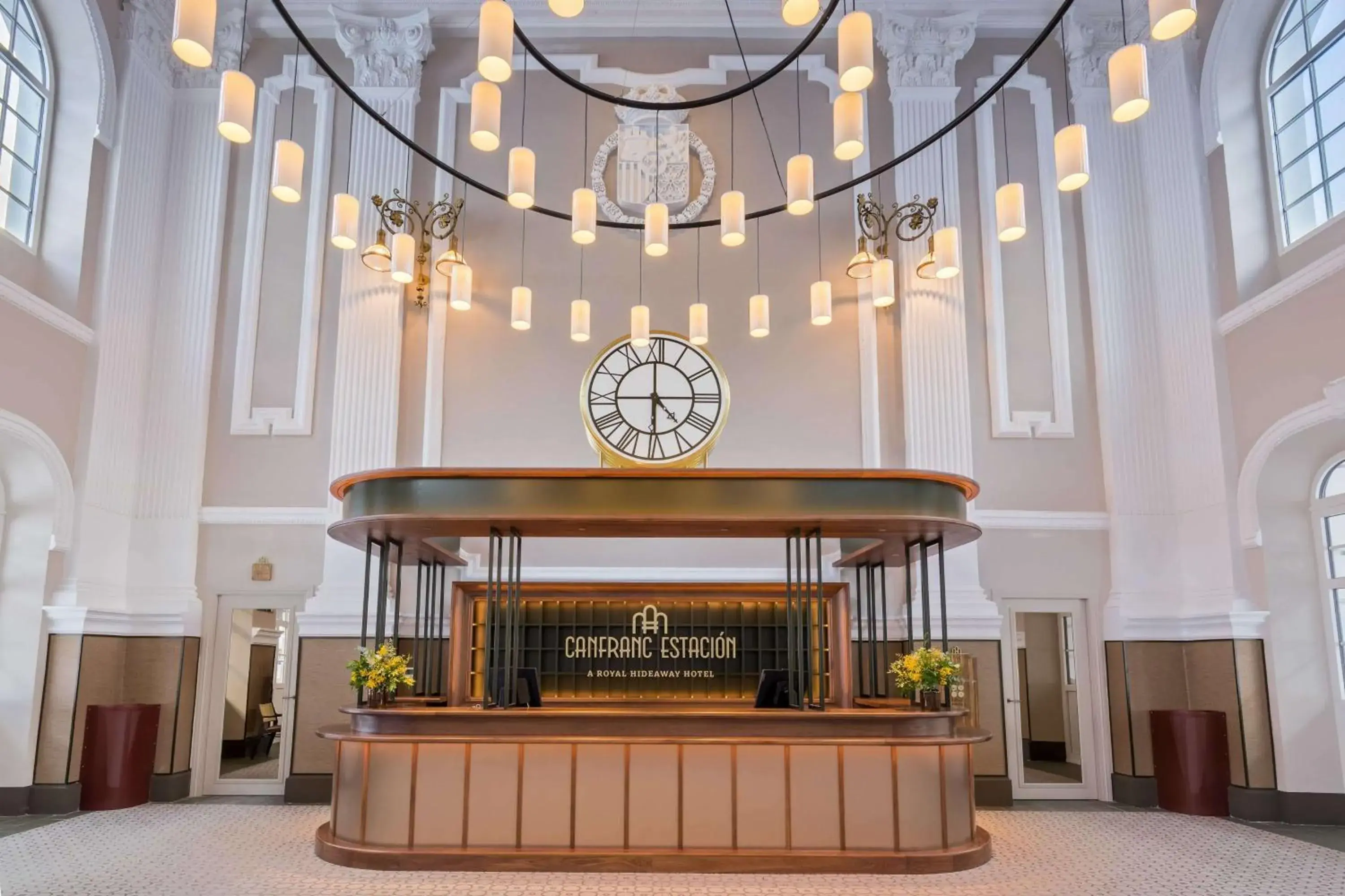 Lobby or reception in Canfranc Estación, a Royal Hideaway Hotel - Gran Lujo Lobby or reception in Canfranc Estación, a Royal Hideaway Hotel - Gran Lujo