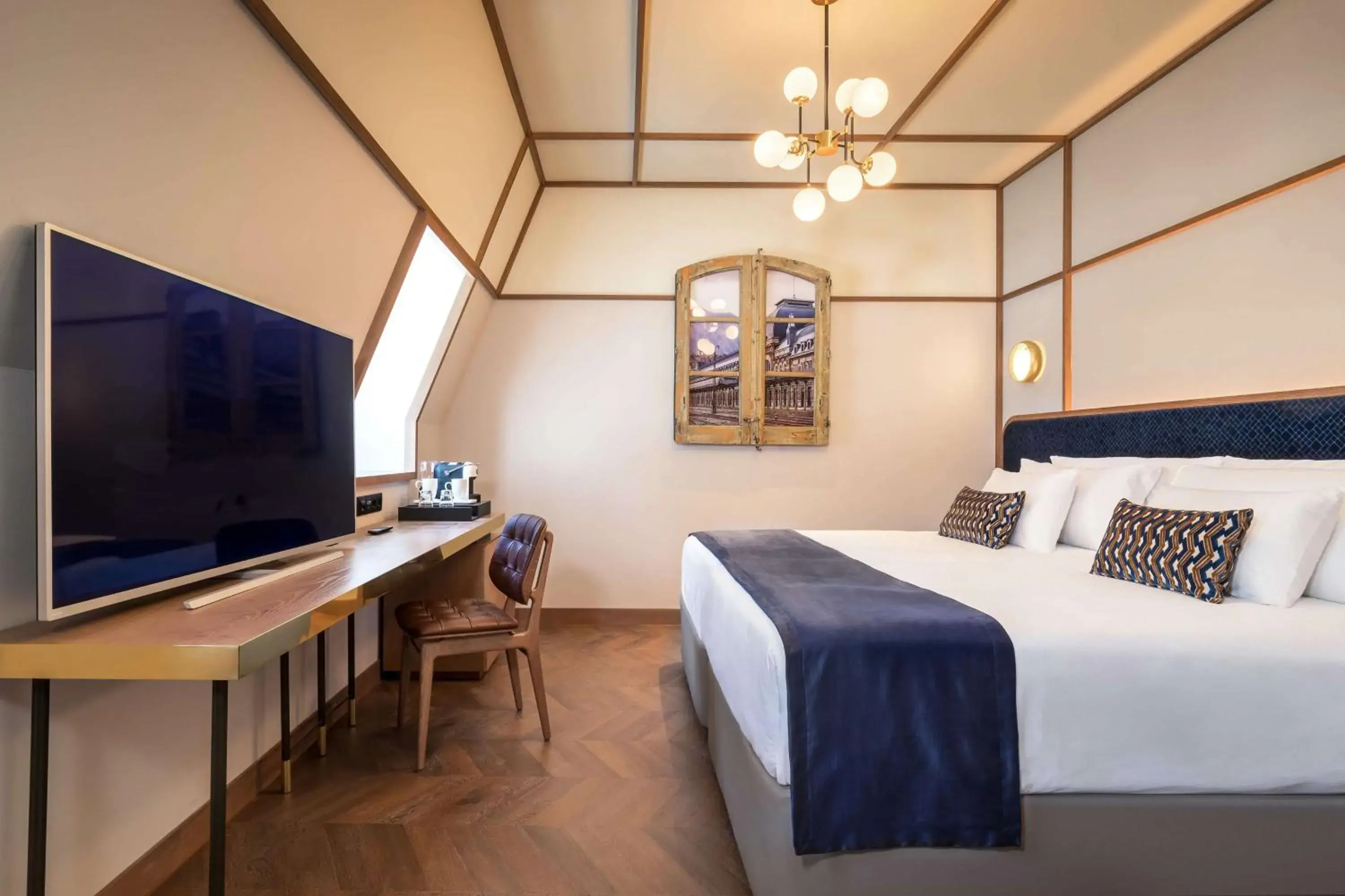 Bedroom, Bed in Canfranc Estación, a Royal Hideaway Hotel - Gran Lujo Bedroom, Bed in Canfranc Estación, a Royal Hideaway Hotel - Gran Lujo