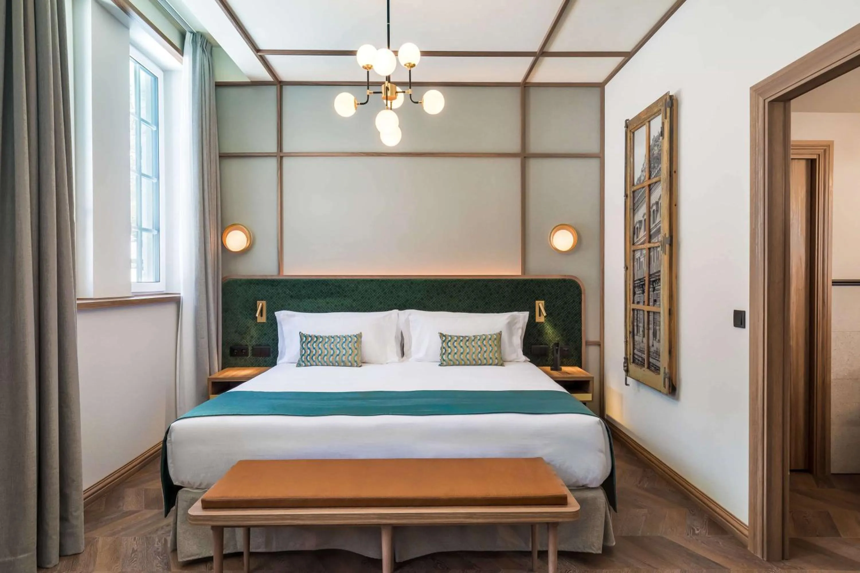 Bedroom, Bed in Canfranc Estación, a Royal Hideaway Hotel - Gran Lujo