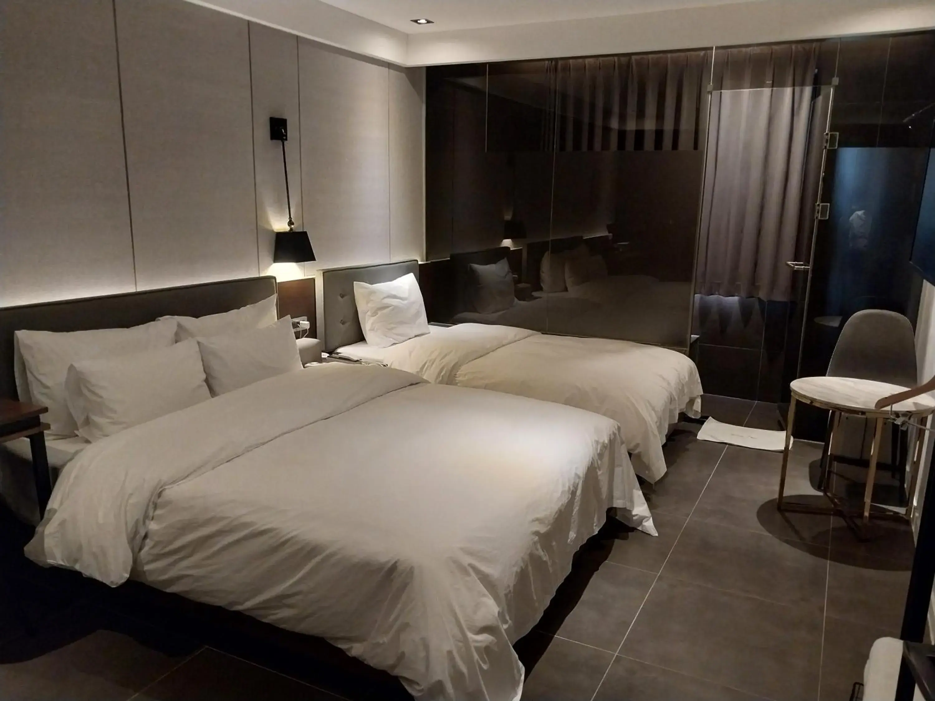 Bed in Brown Dot Hotel Busan Station Bed in Brown Dot Hotel Busan Station