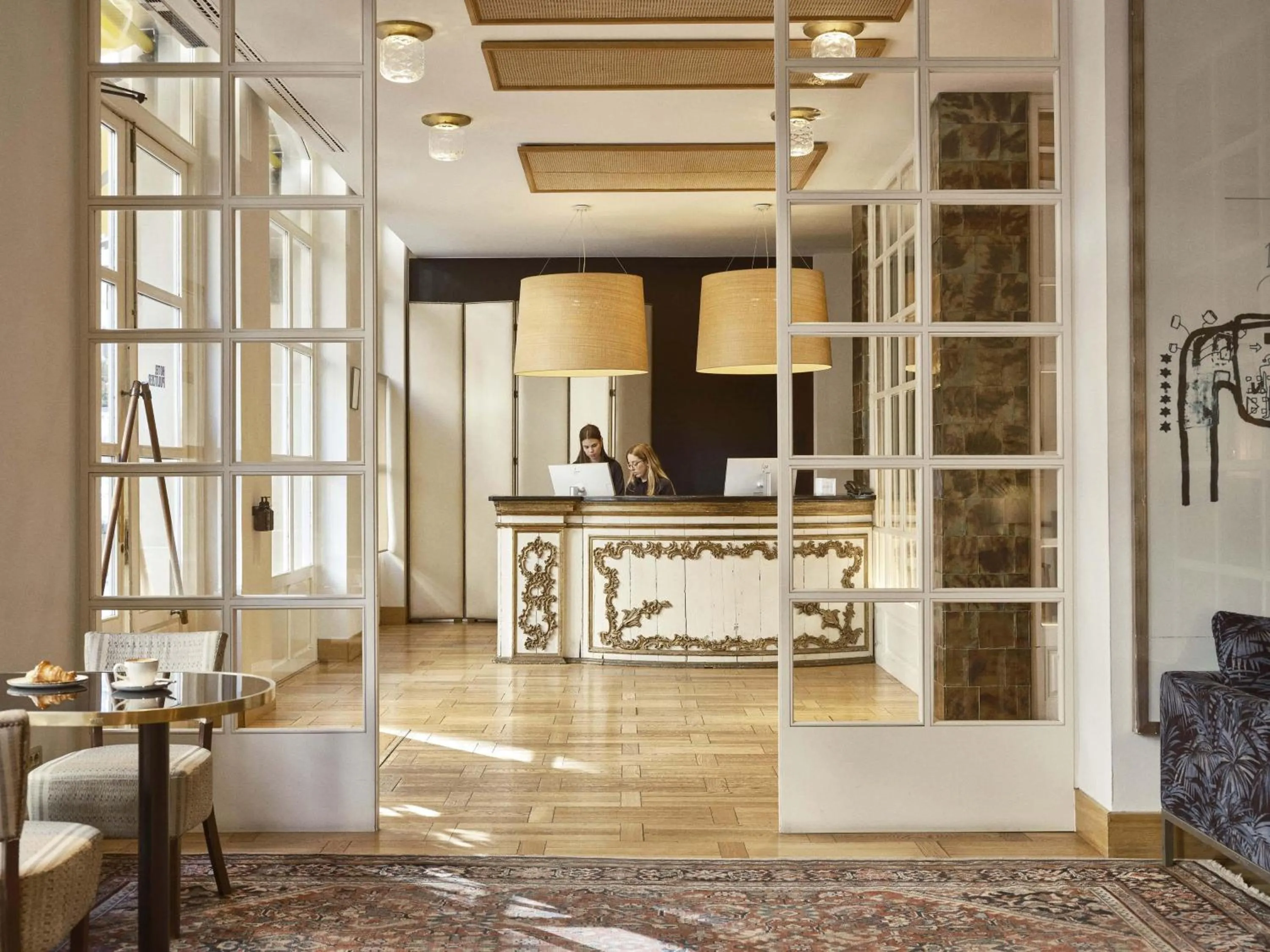 Lobby or reception in Hotel Pulitzer Barcelona