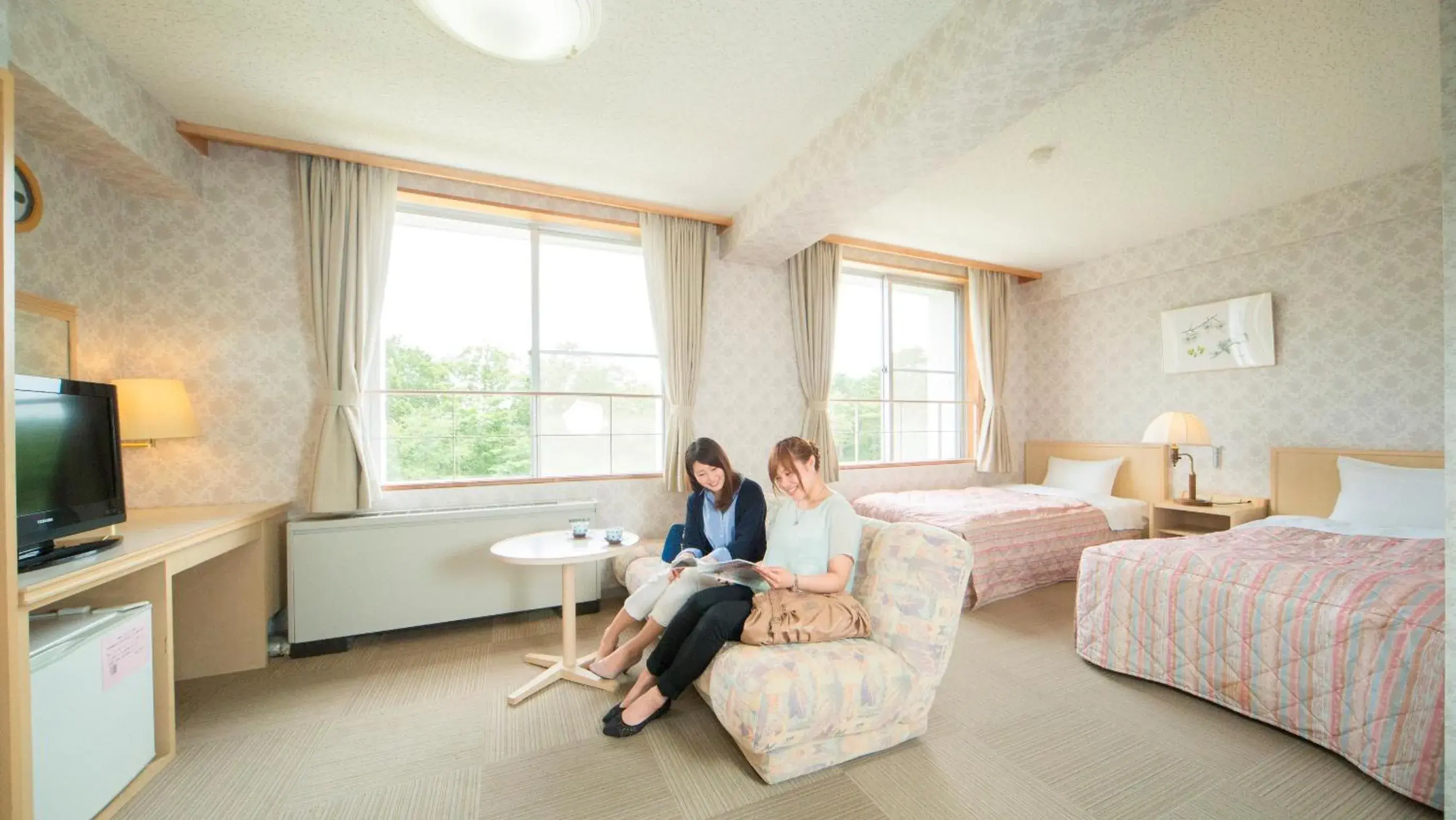 Bed in Kyukamura Rikuchu-Miyako Bed in Kyukamura Rikuchu-Miyako