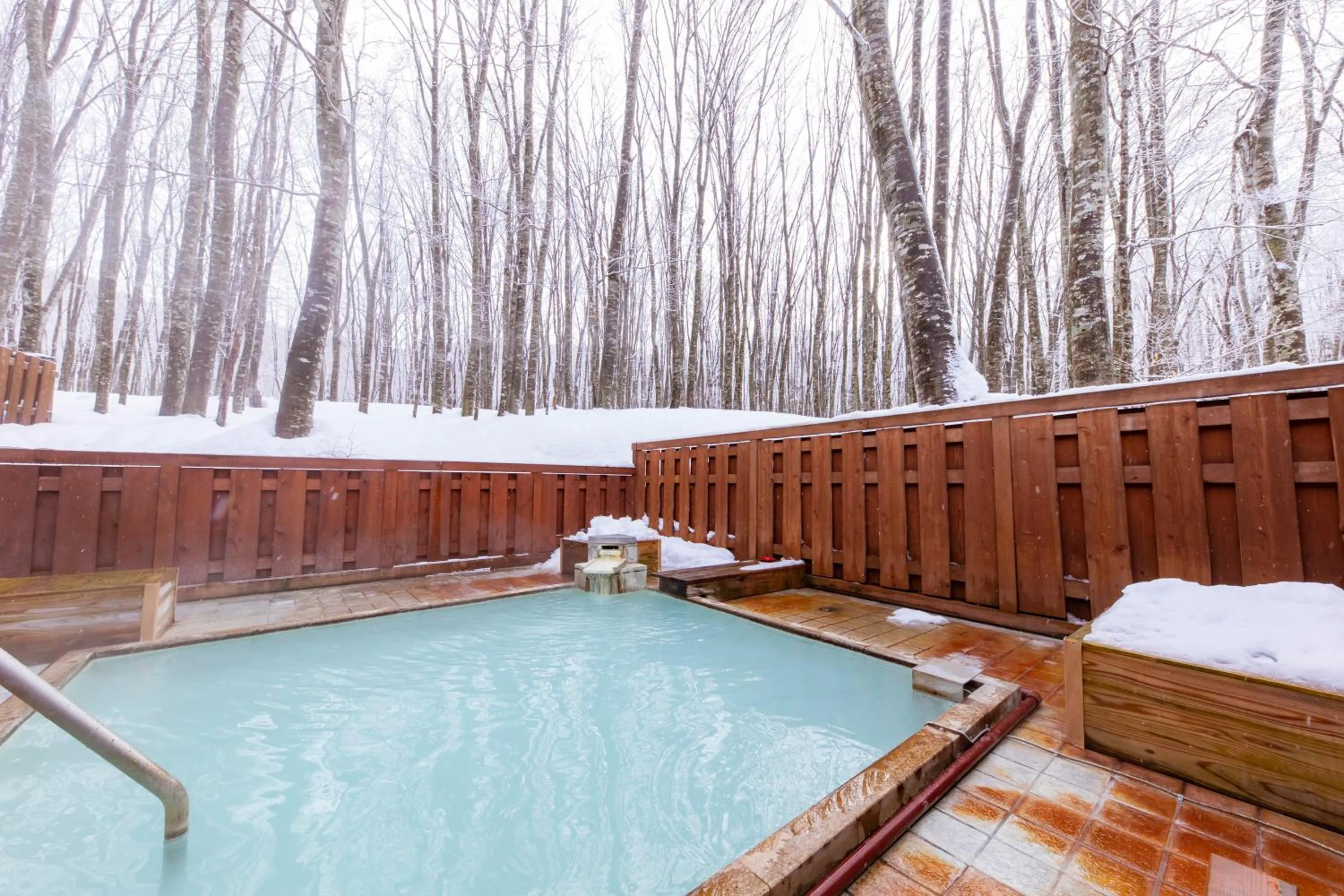 Open Air Bath in Kyukamura Nyuto-Onsenkyo