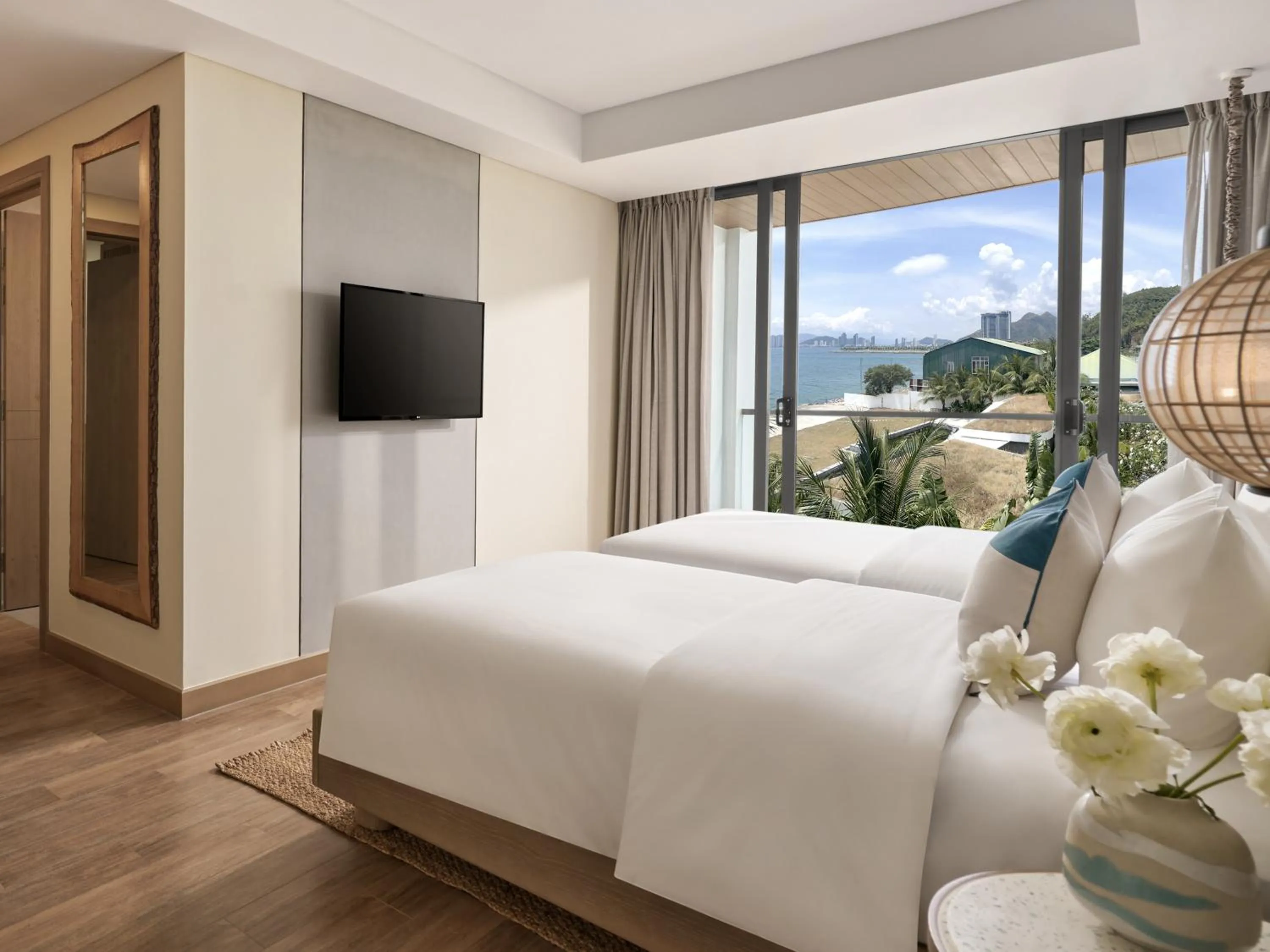 View (from property/room), Bed in Boma Resort Nha Trang