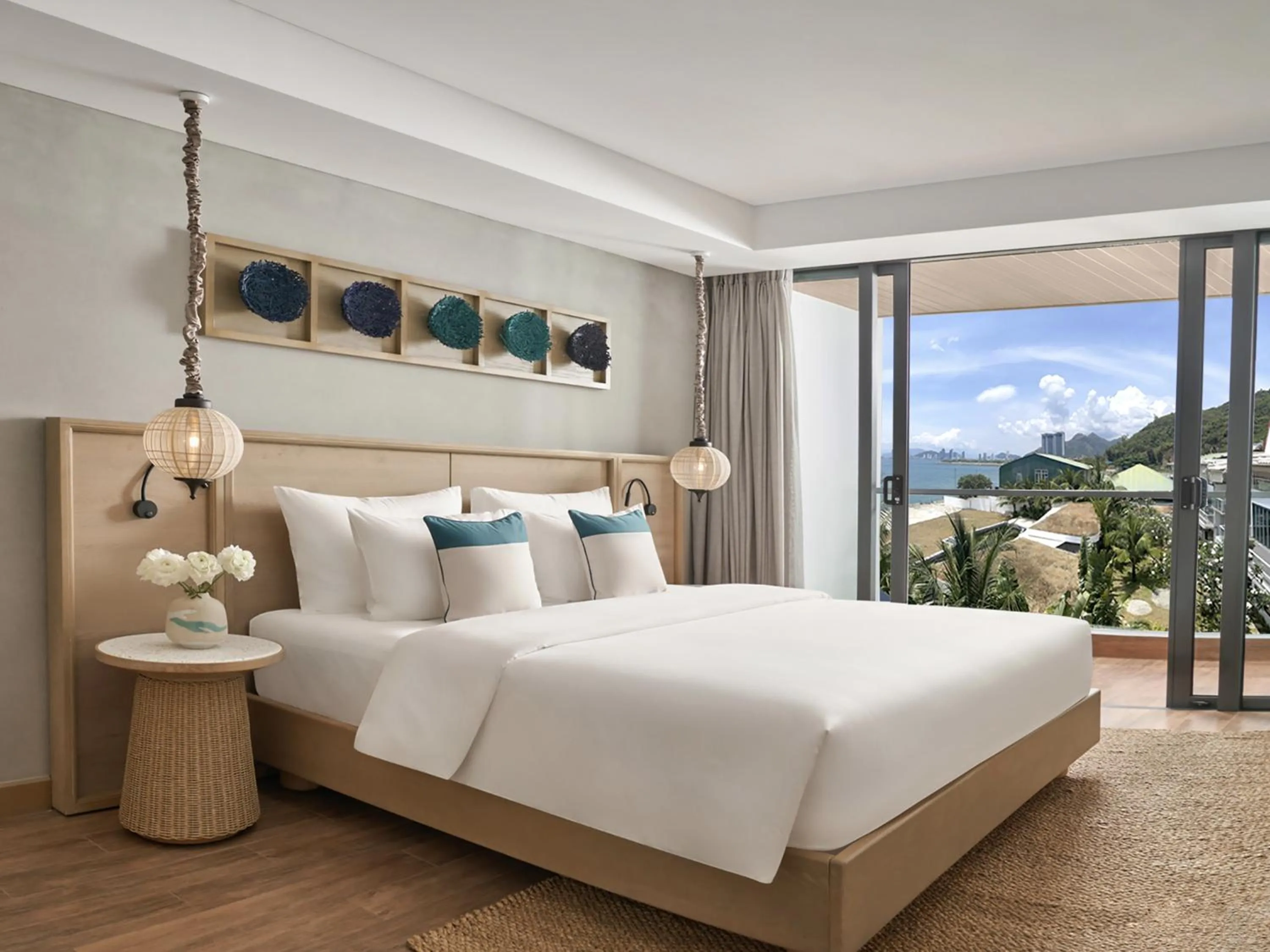 View (from property/room), Bed in Boma Resort Nha Trang