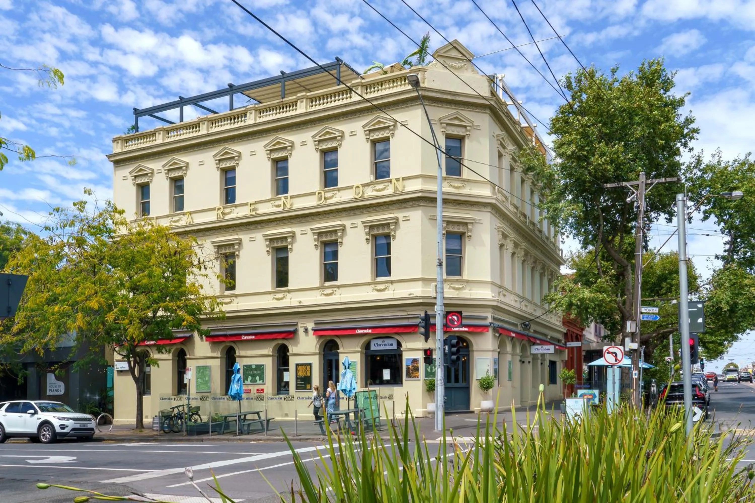 Property building in Clarendon Hotel