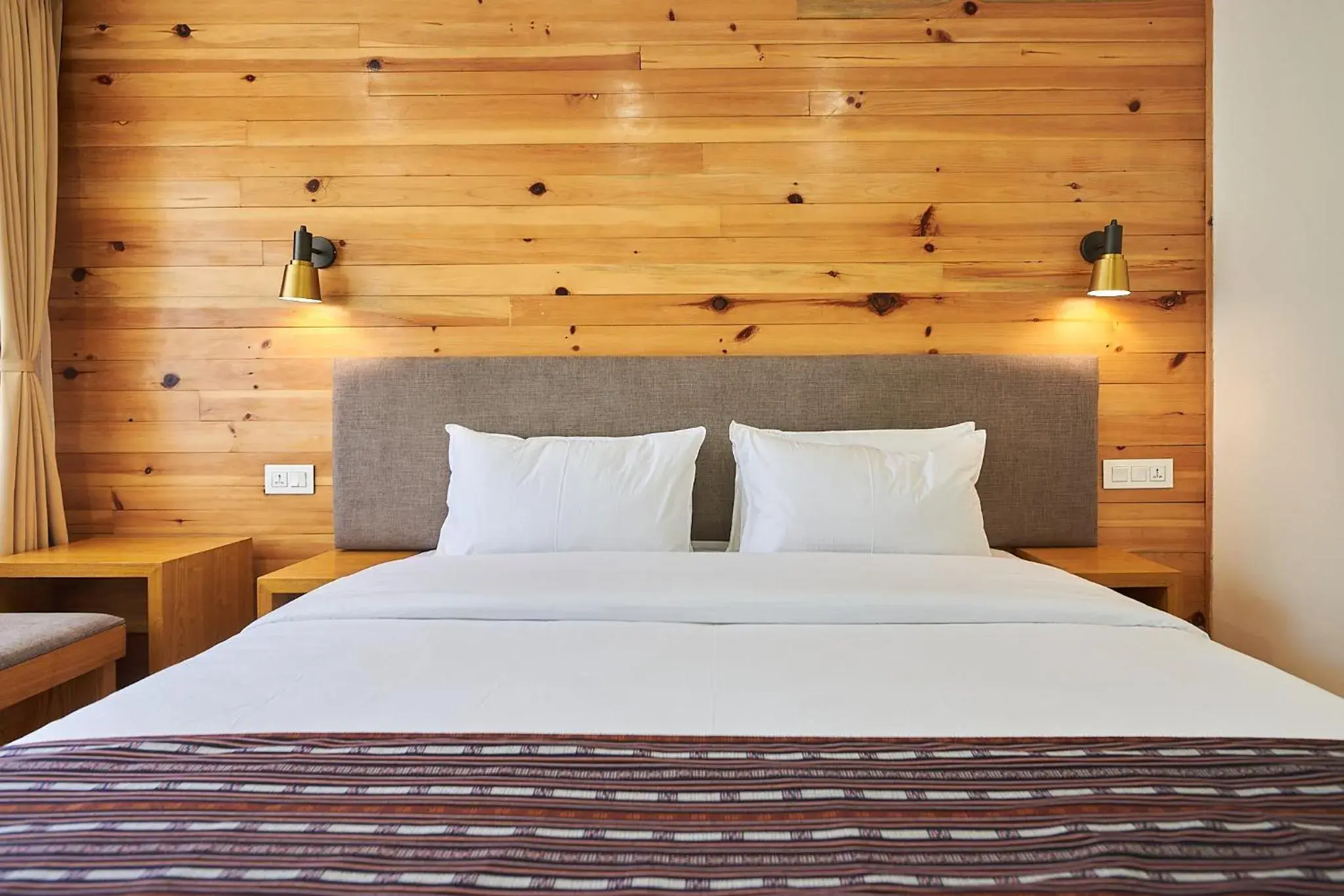 Bed in The Willows Hotel, Bhutan Bed in The Willows Hotel, Bhutan