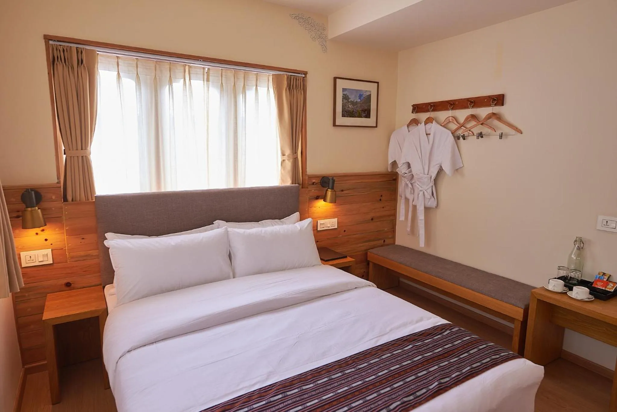 Bed in The Willows Hotel, Bhutan