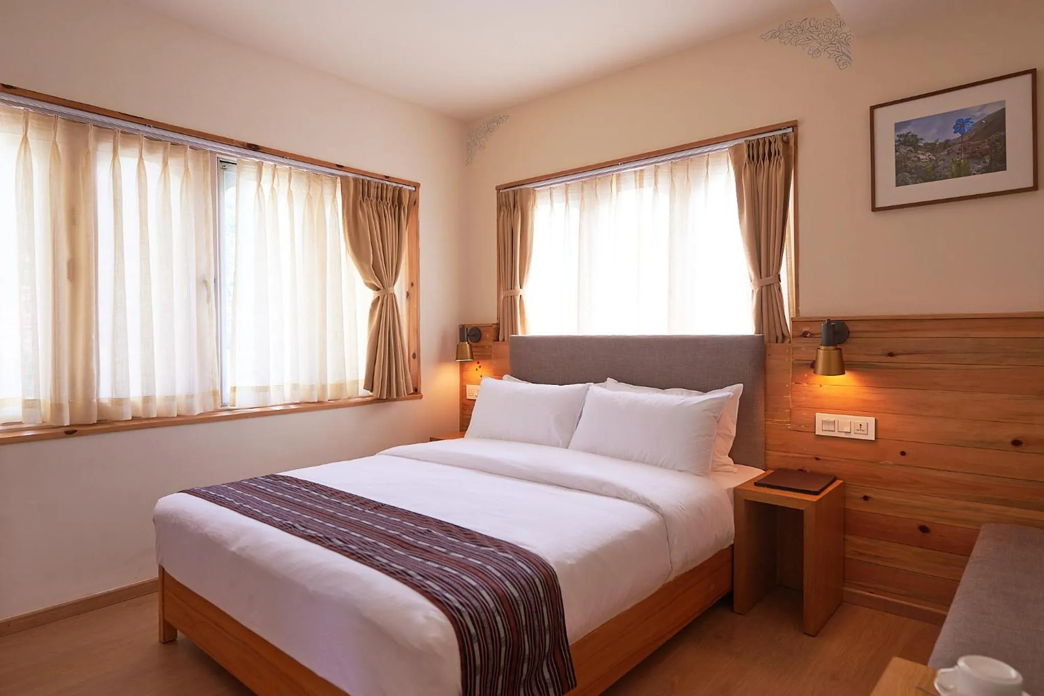 Bed in The Willows Hotel, Bhutan