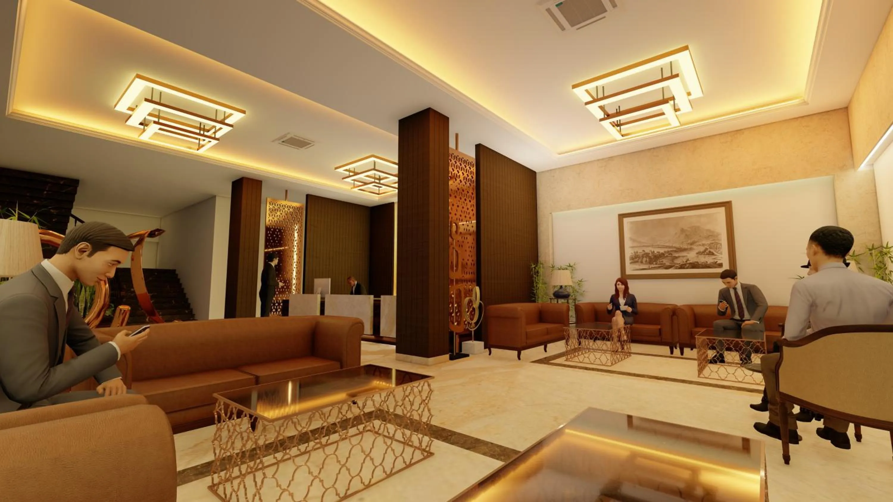 Seating area in Enrise by Sayaji Rewa