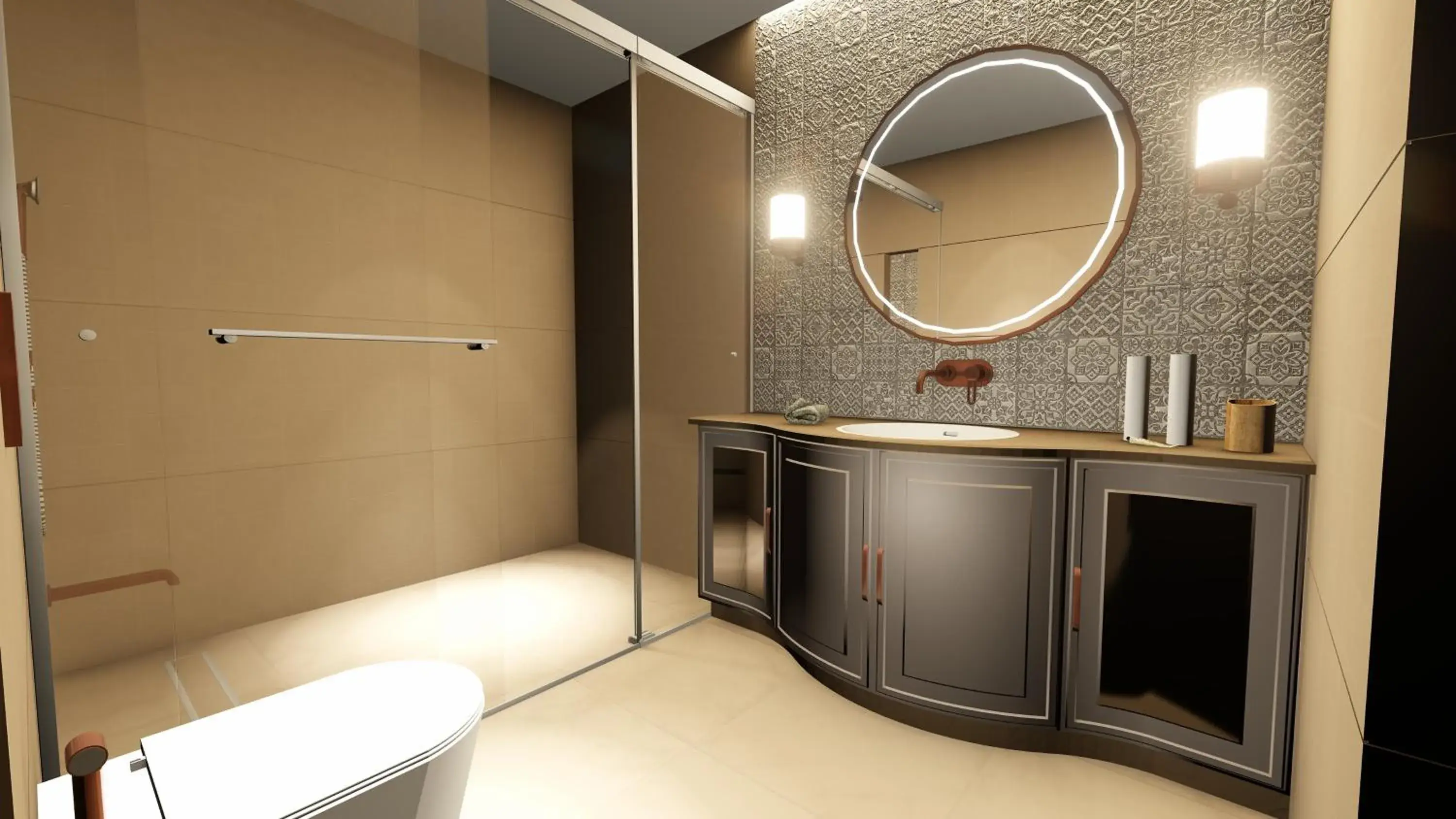 Bathroom in Enrise by Sayaji Rewa Bathroom in Enrise by Sayaji Rewa