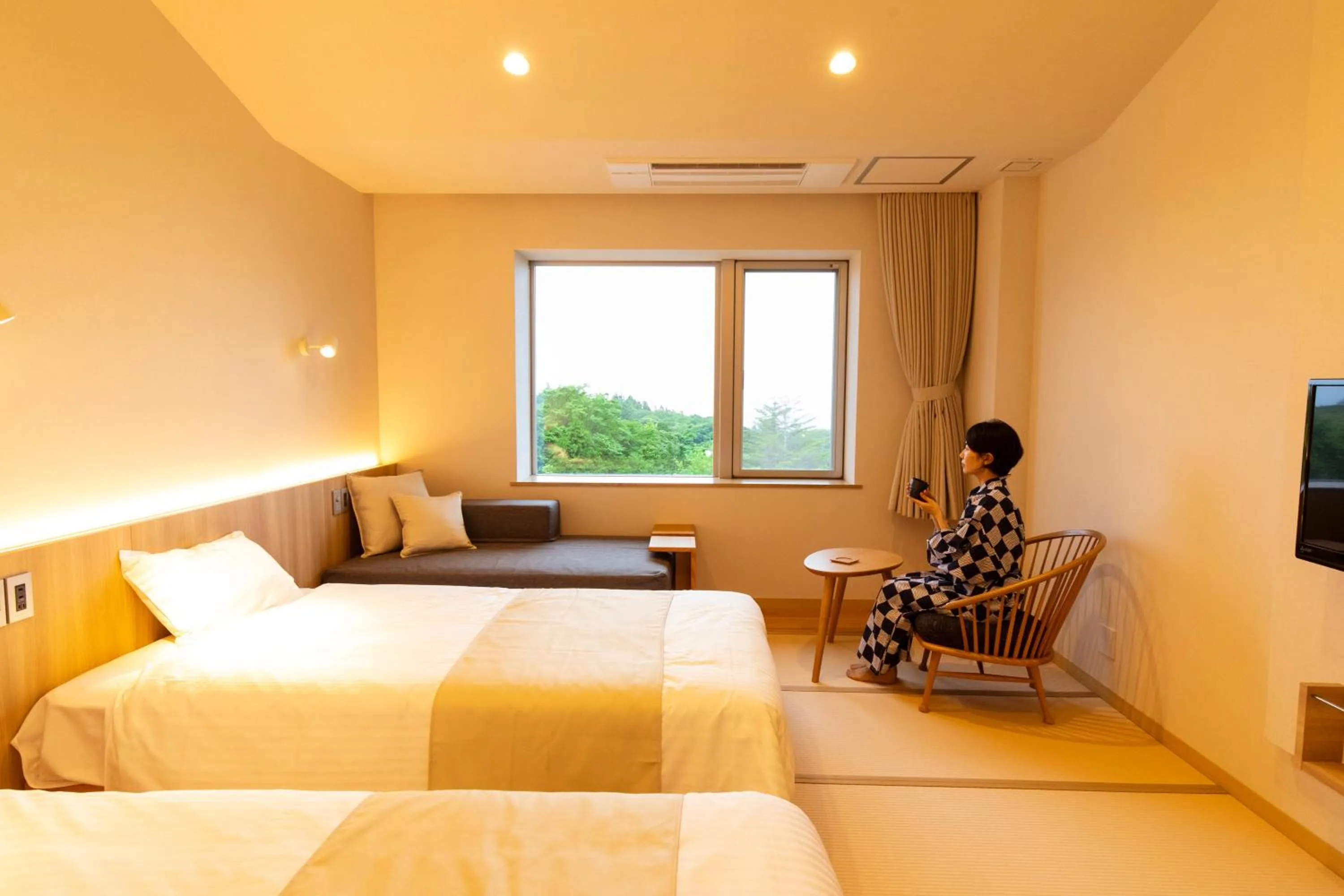 Bed in Kyukamura Chausuyama-Kogen