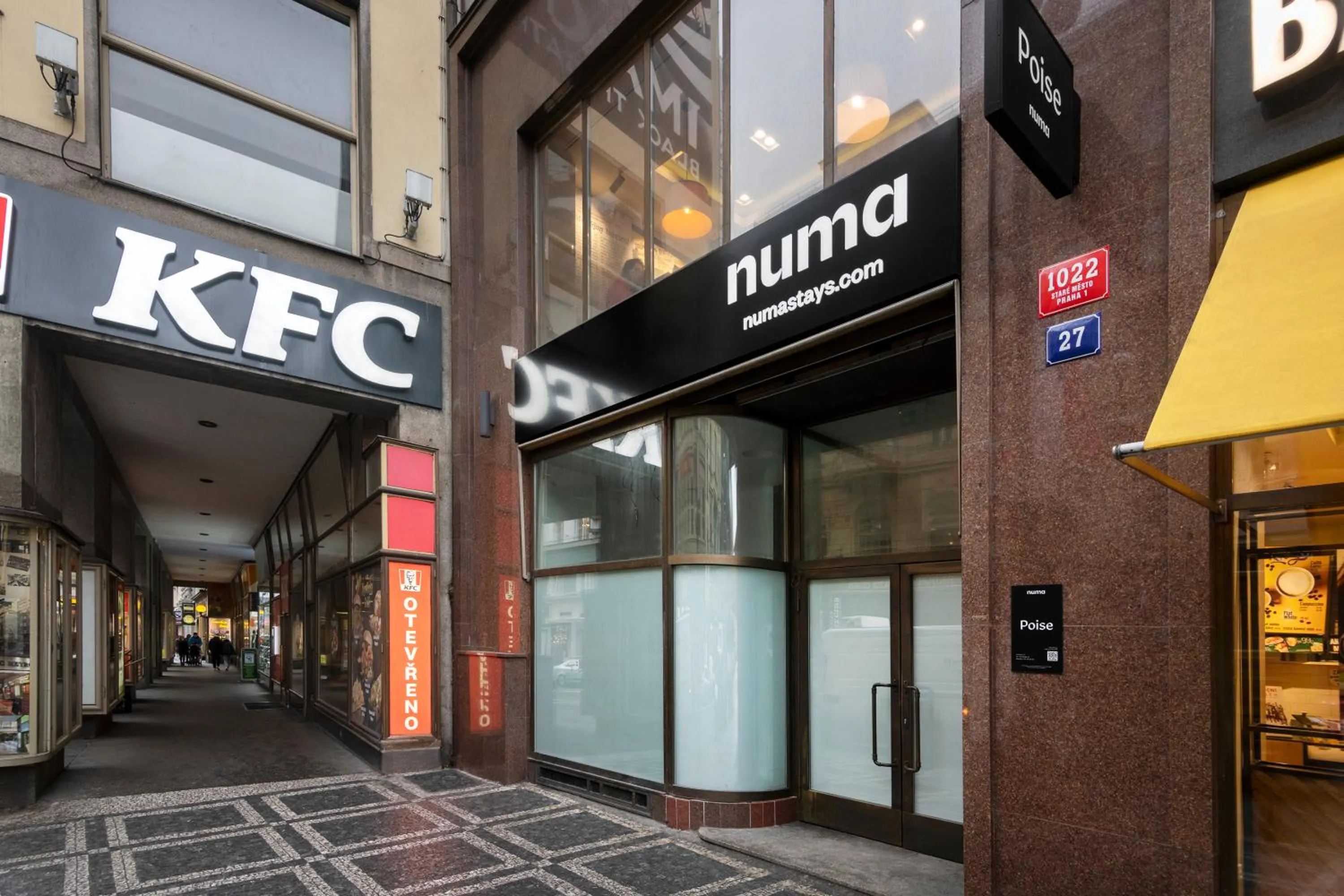 Property building in Numa Prague Poise