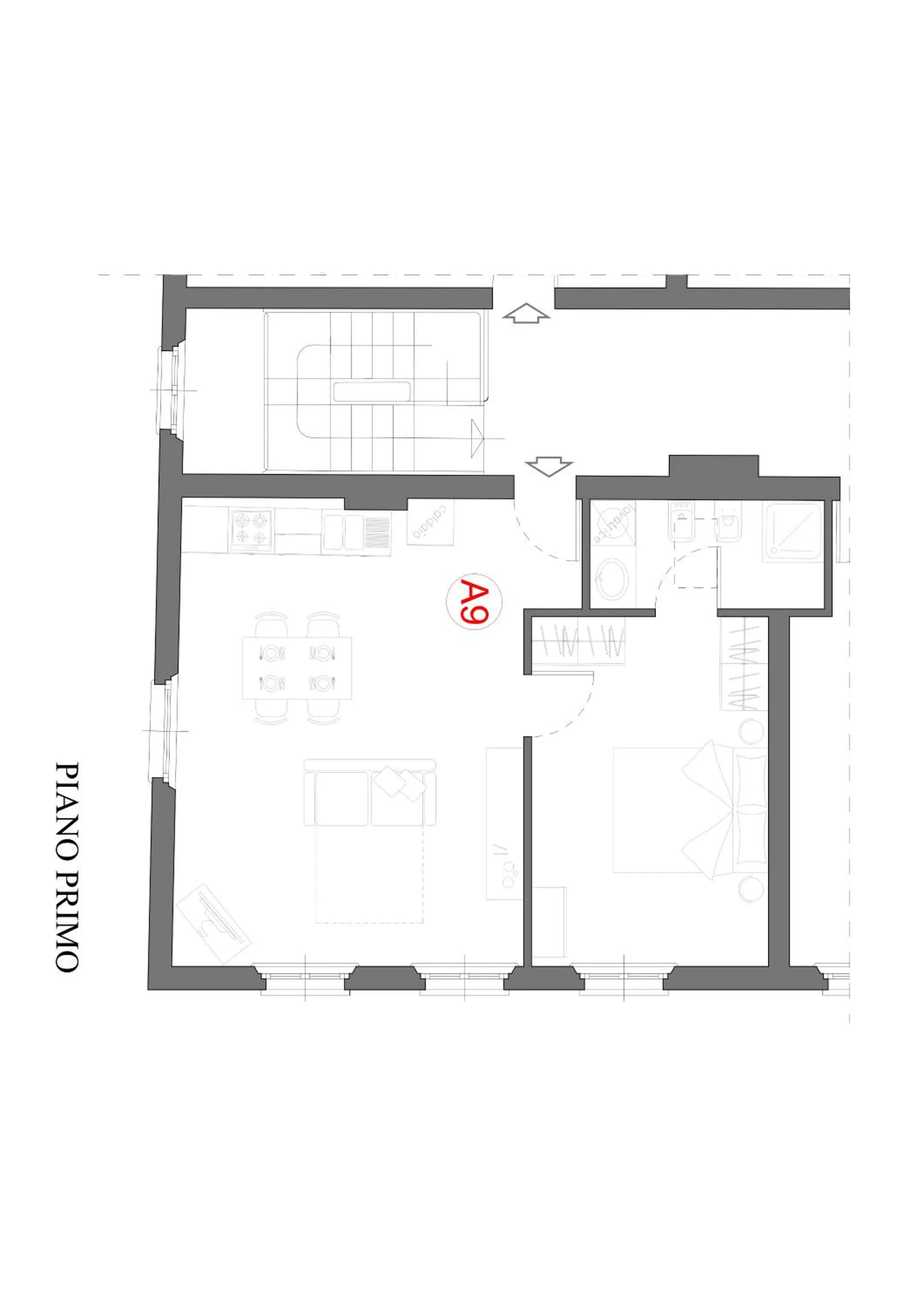 Floor plan in Residence Antico Borgo