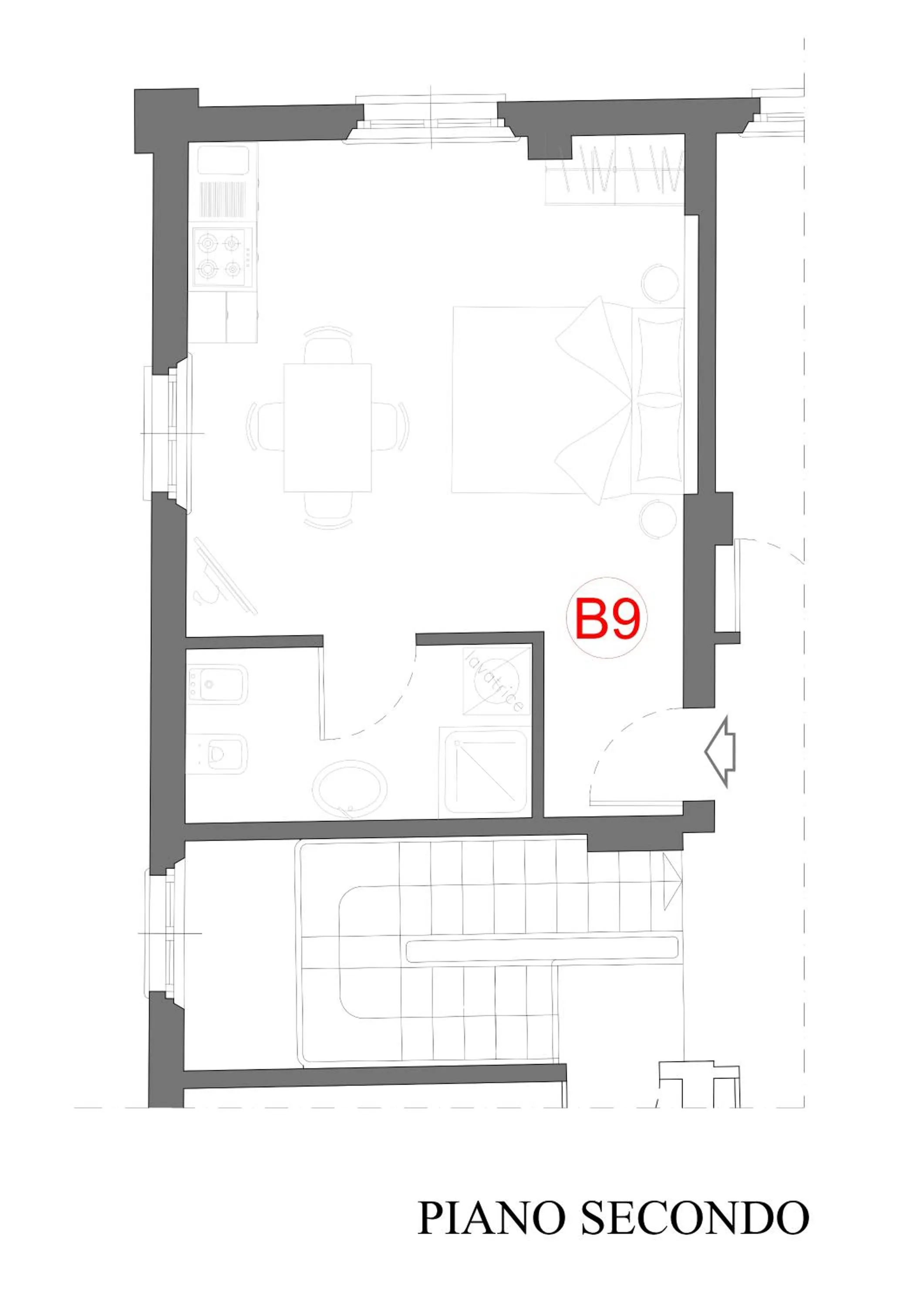 Floor plan in Residence Antico Borgo