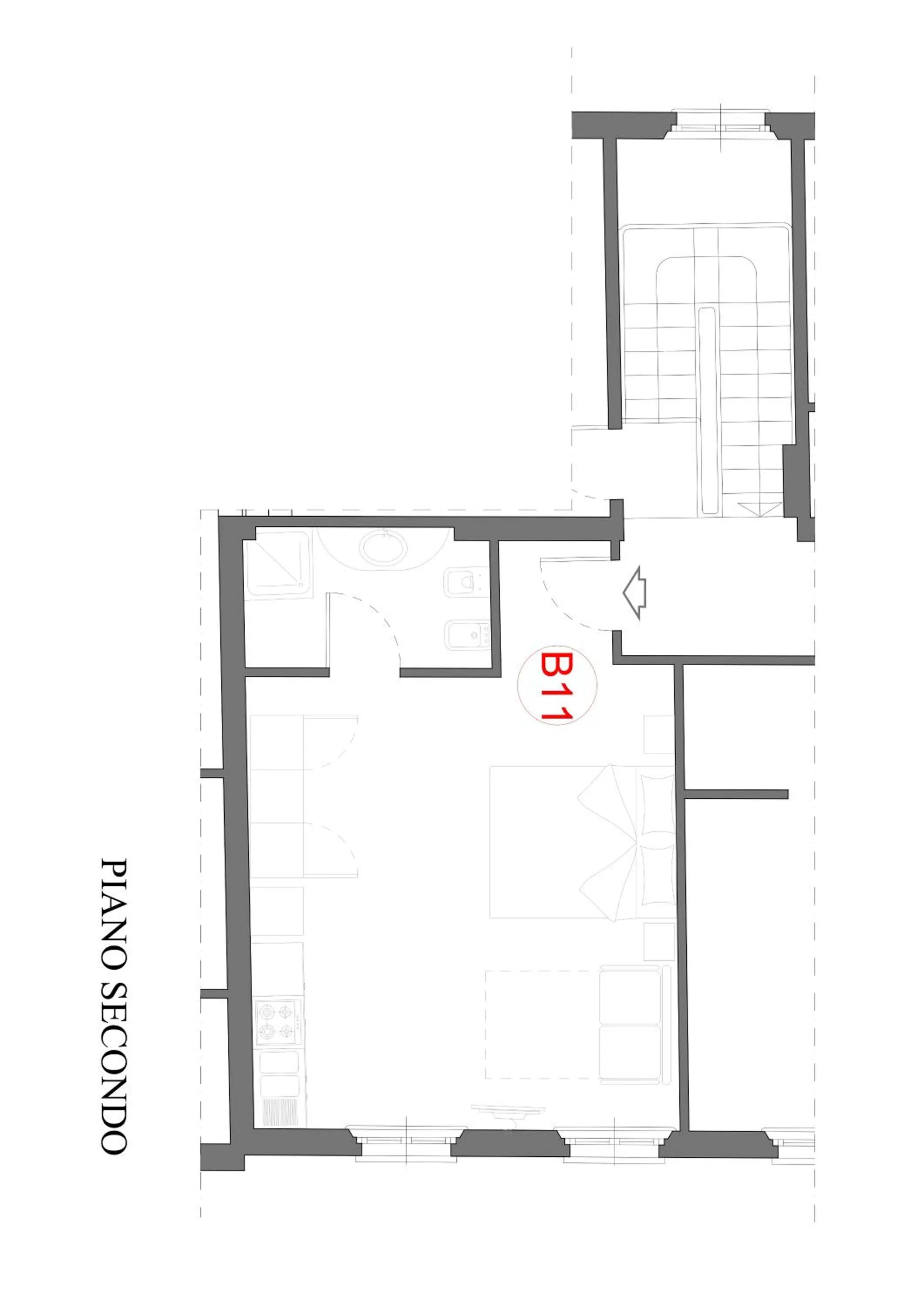 Floor plan in Residence Antico Borgo