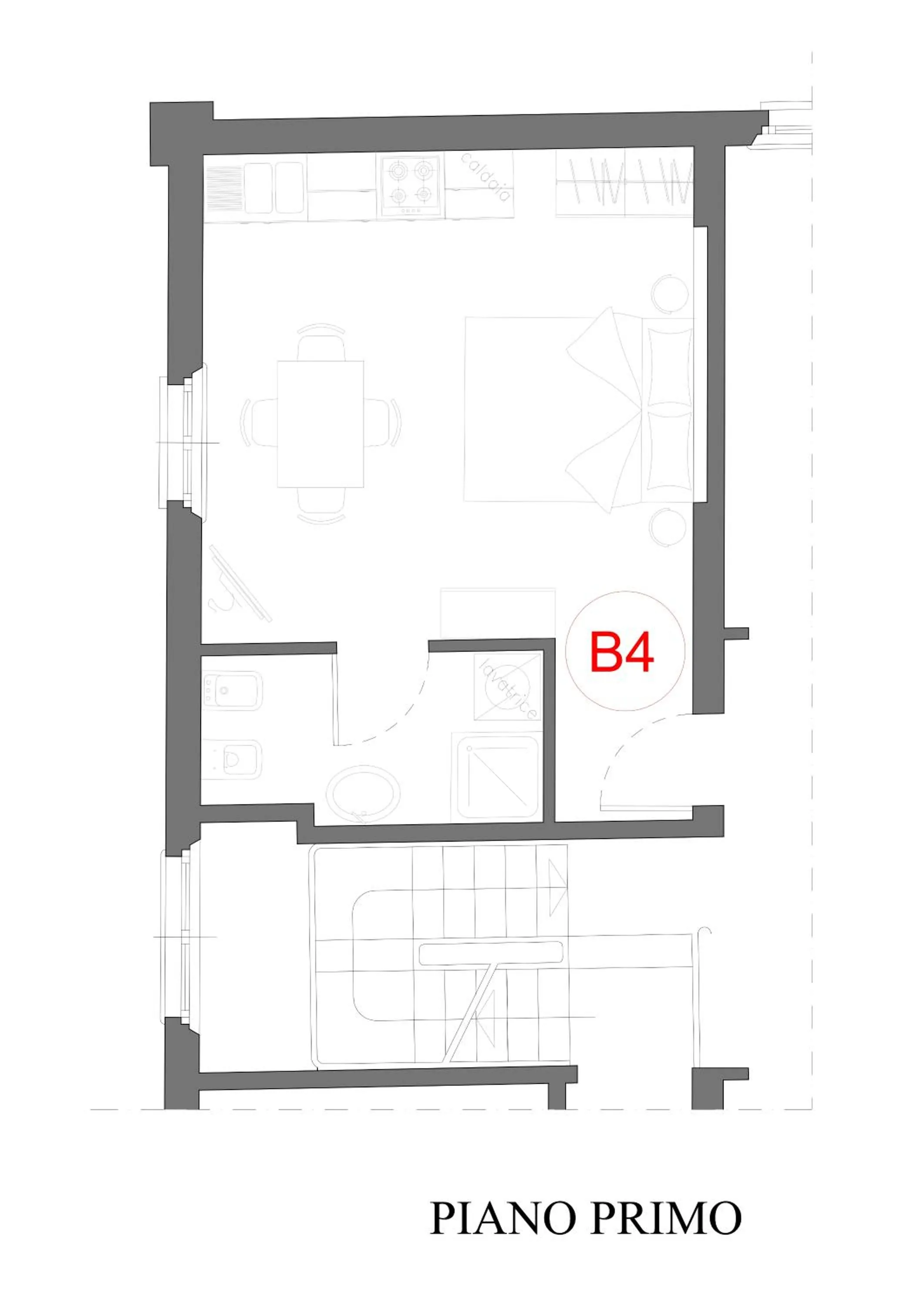Floor plan in Residence Antico Borgo