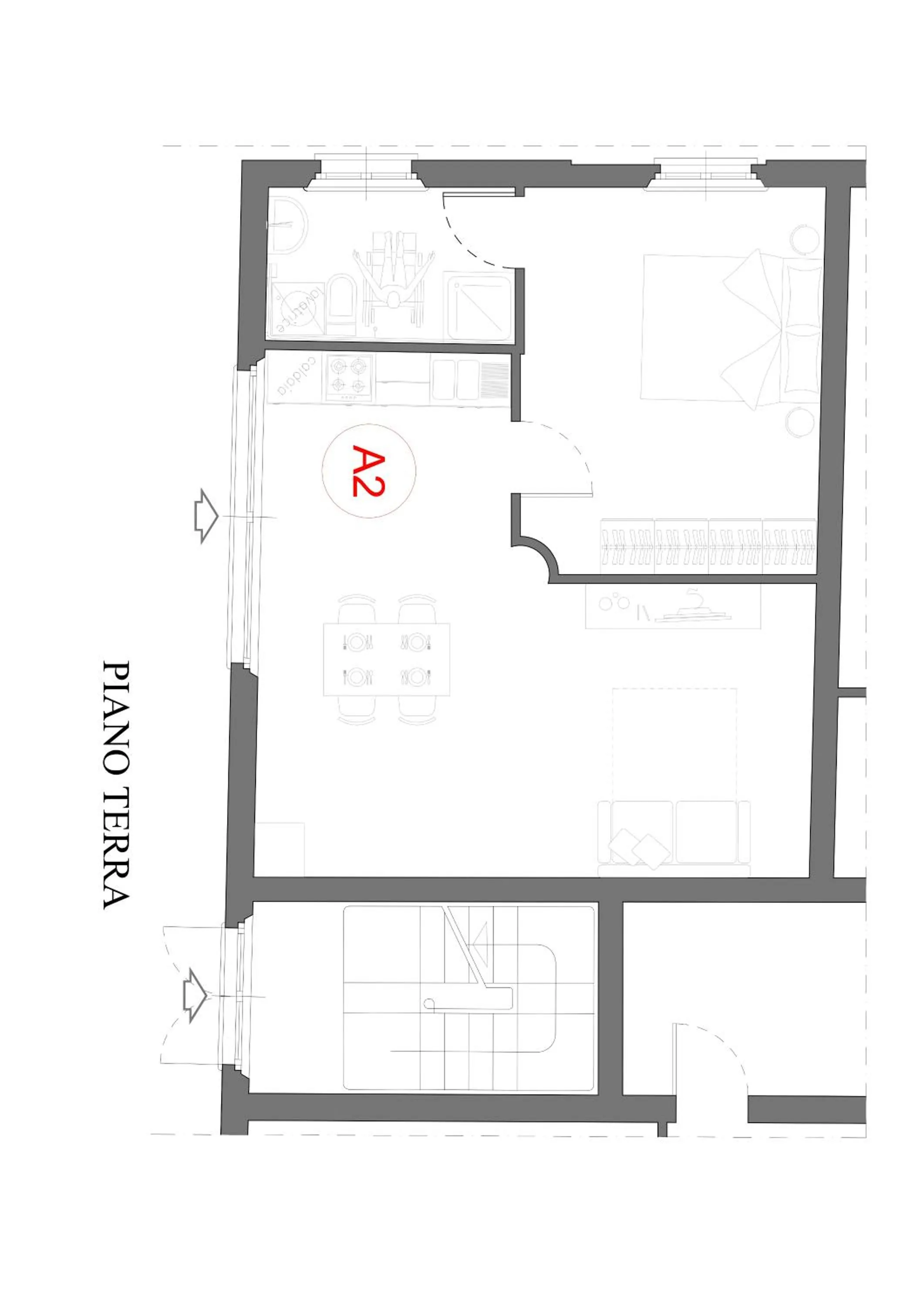 Floor plan in Residence Antico Borgo