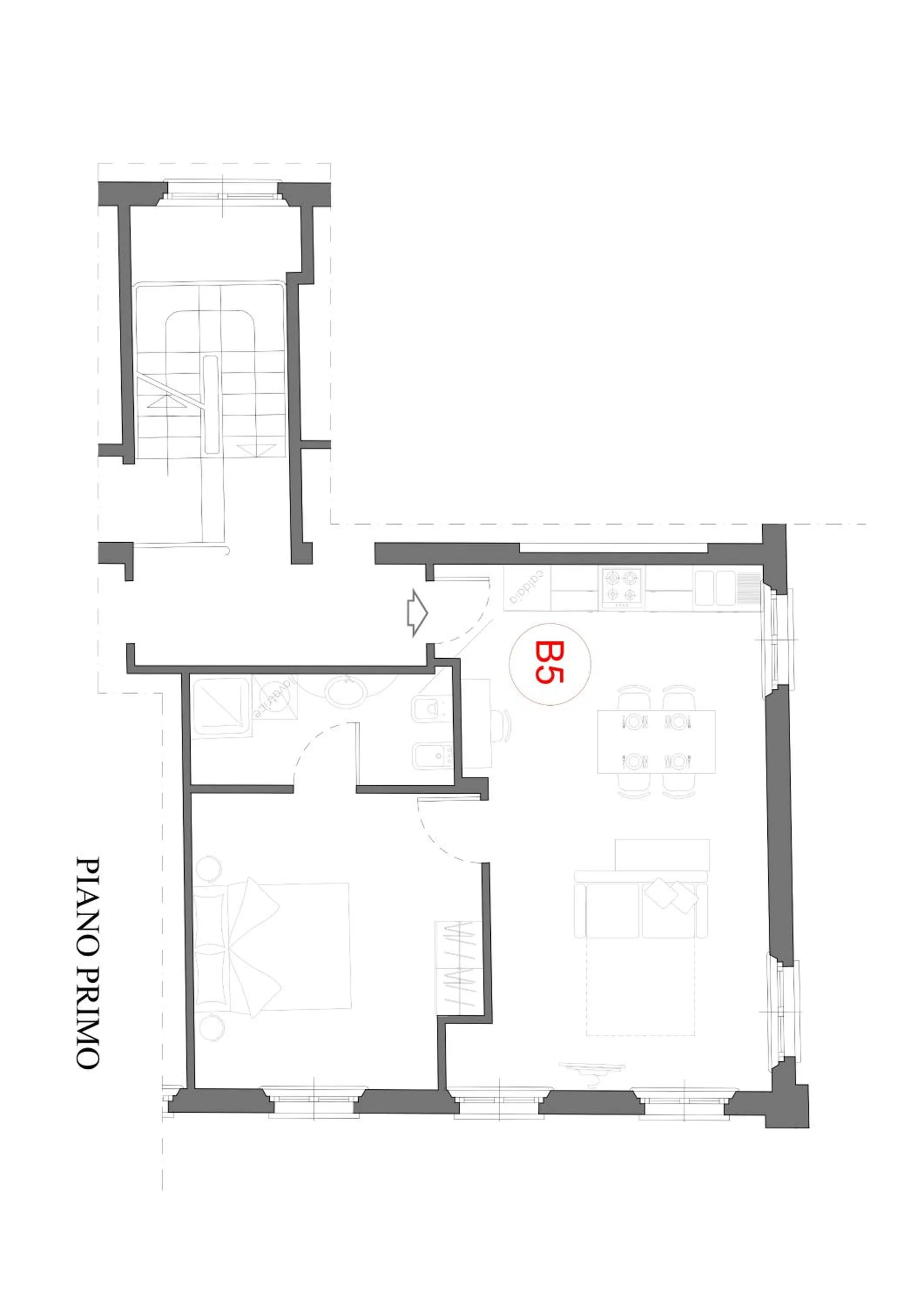 Floor plan in Residence Antico Borgo