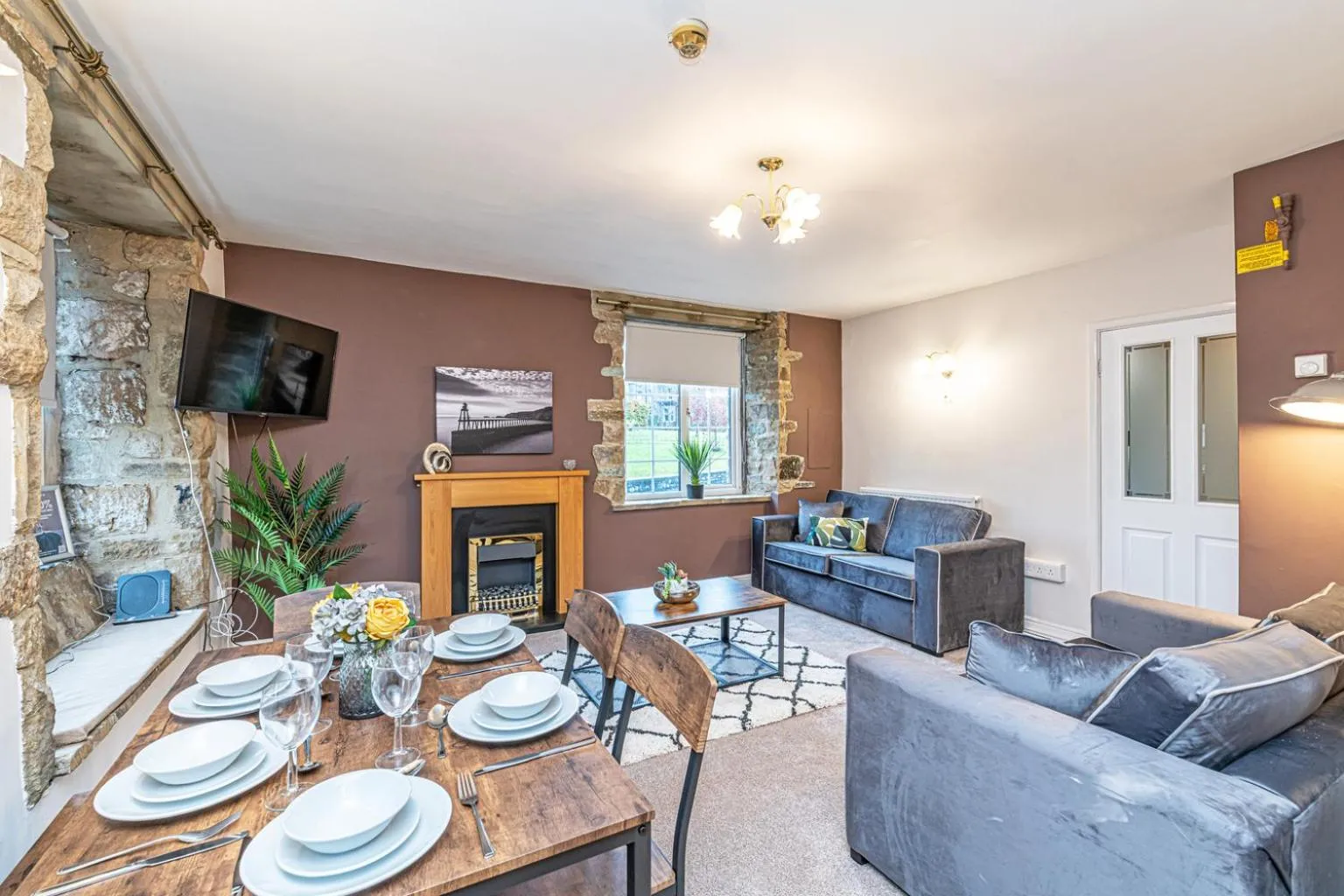 Living room in Bridge End Mill by Guestz