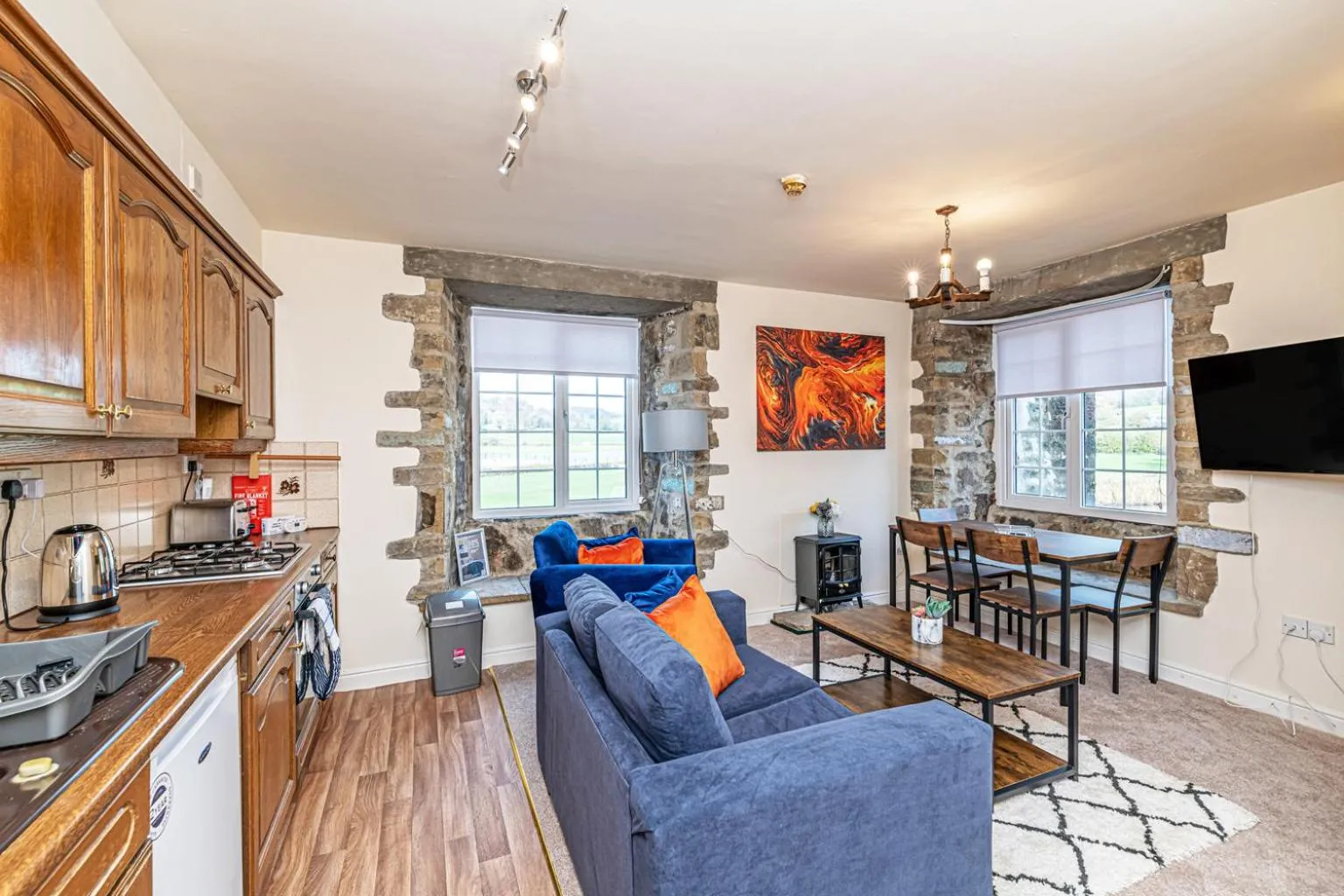Living room in Bridge End Mill by Guestz