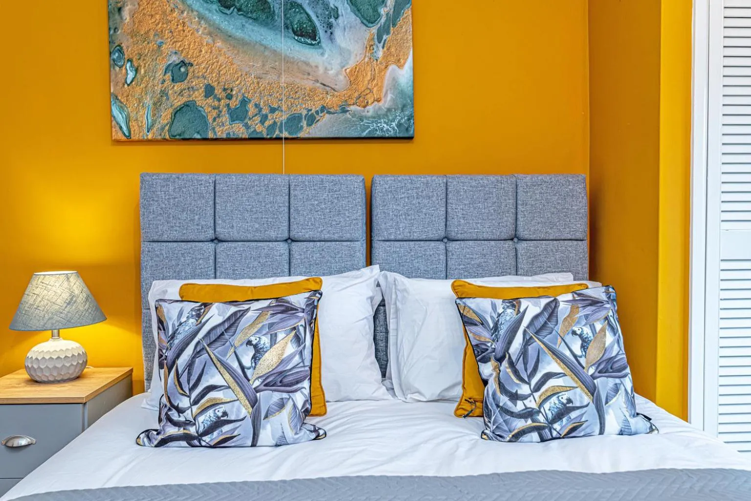 Bedroom, Bed in Bridge End Mill by Guestz