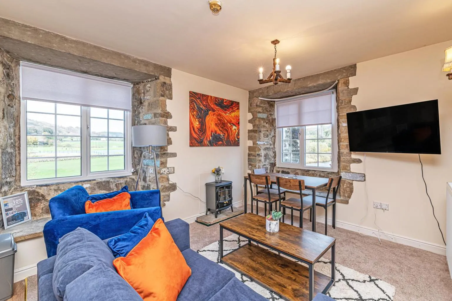 Living room in Bridge End Mill by Guestz